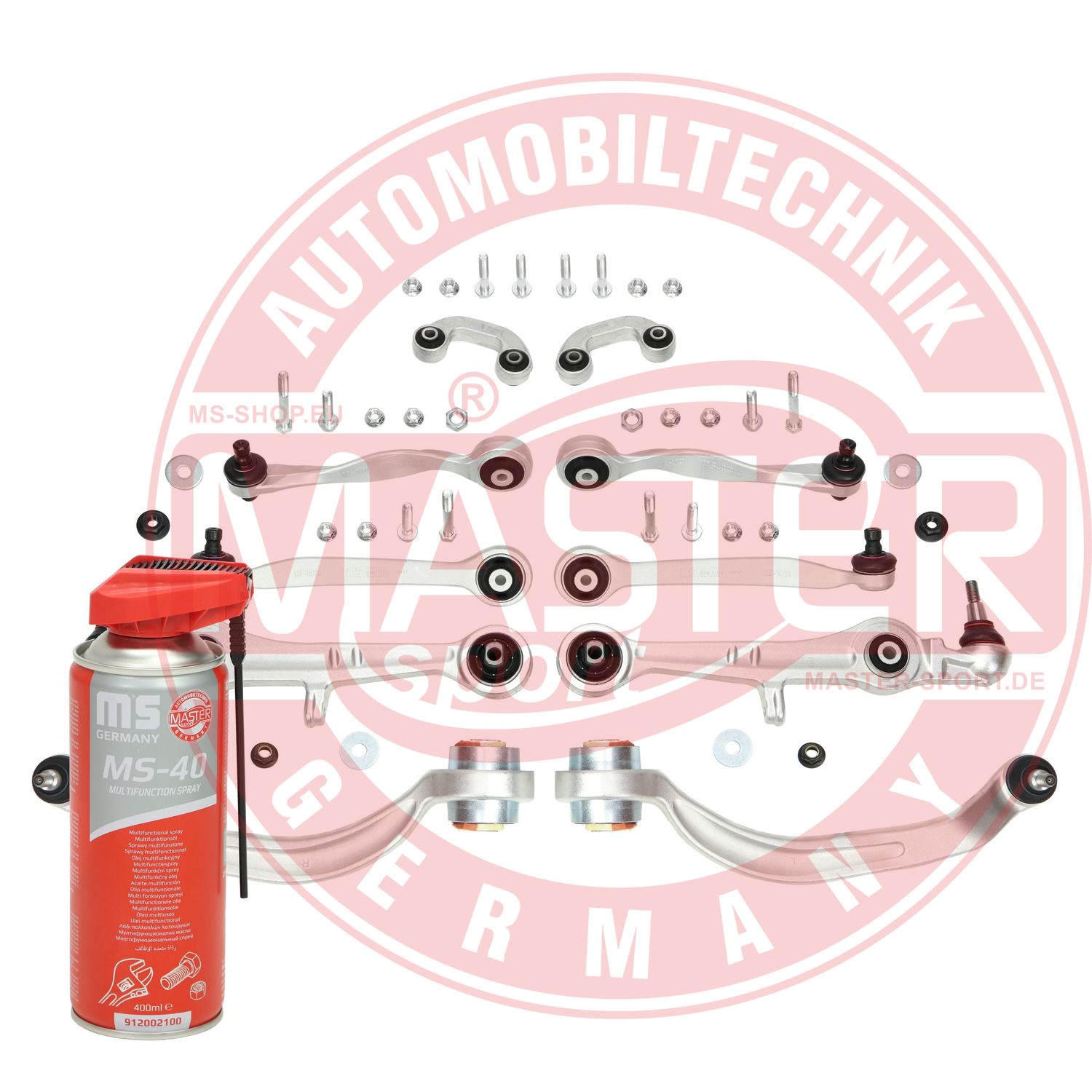 Control/Trailing Arm Kit, wheel suspension (36814-SET-MSP)