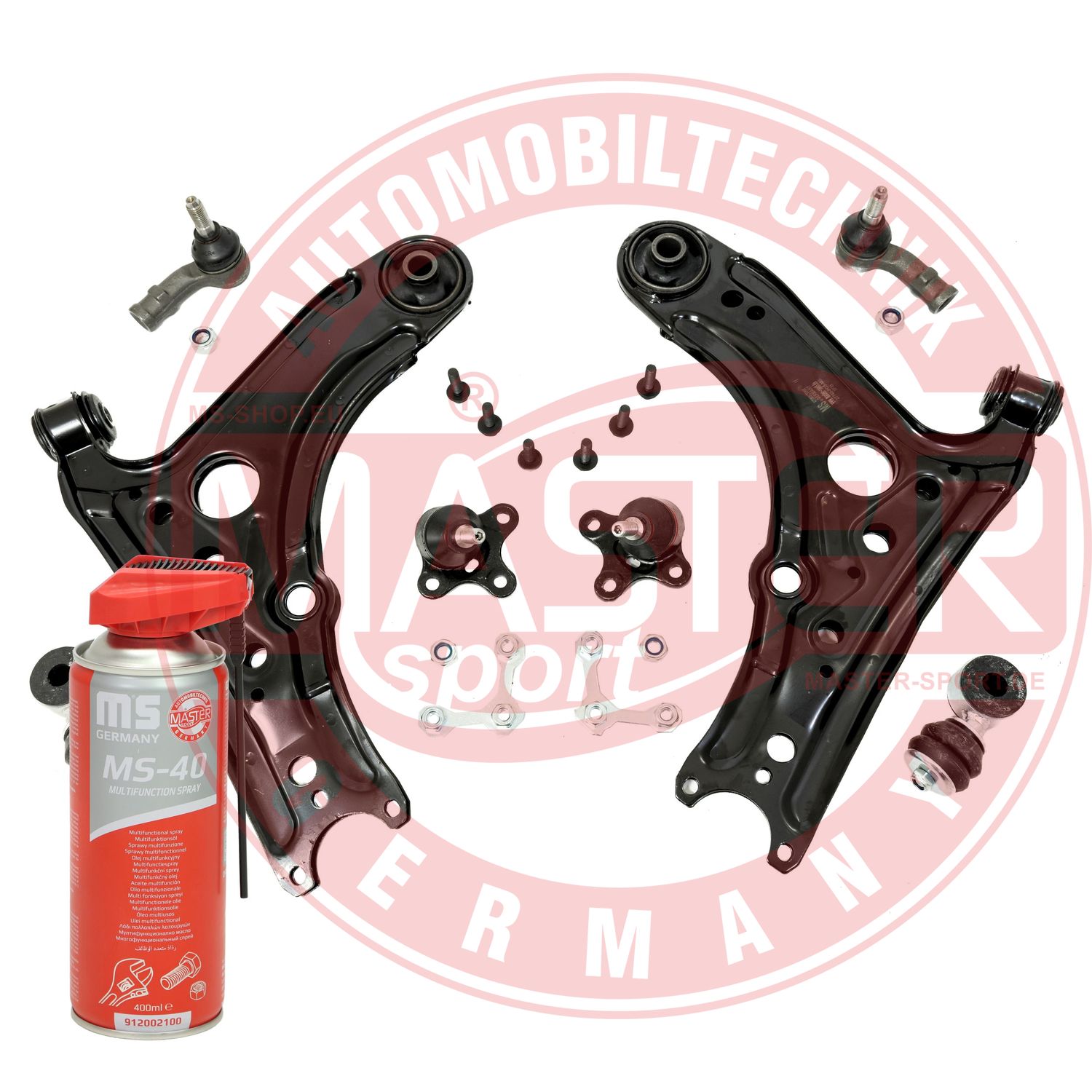 Control/Trailing Arm Kit, wheel suspension (36890/1-KIT-MSP)