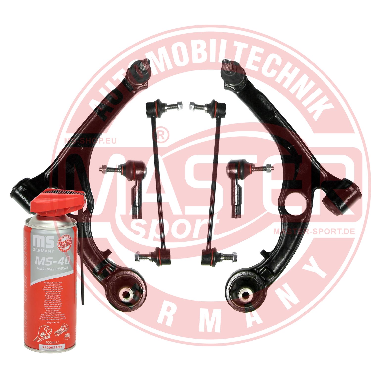 Control/Trailing Arm Kit, wheel suspension (36977/1-KIT-MSP)