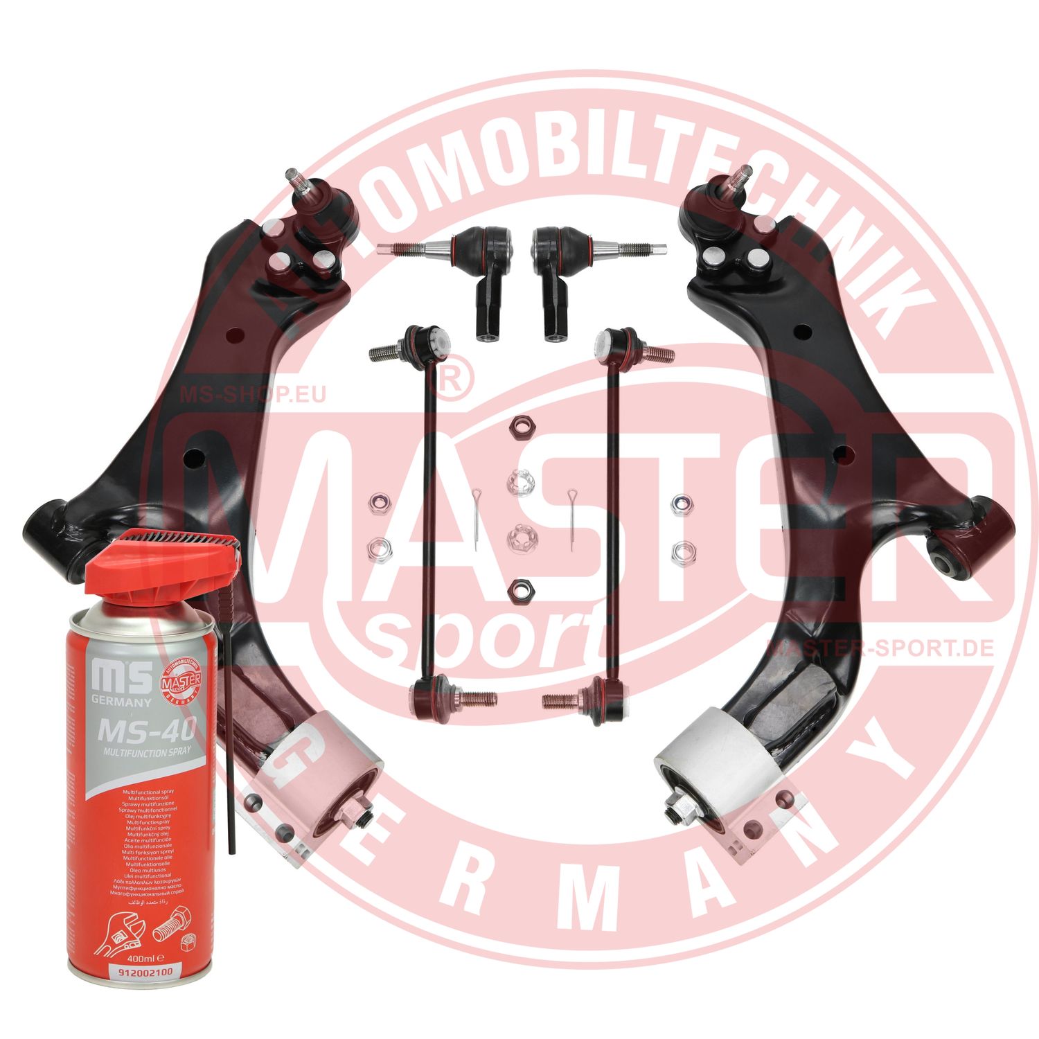 Control/Trailing Arm Kit, wheel suspension (36985/2-KIT-MSP)