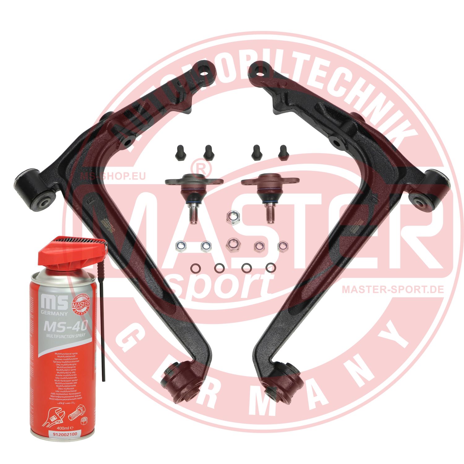 Control/Trailing Arm Kit, wheel suspension (37048-KIT-MSP)
