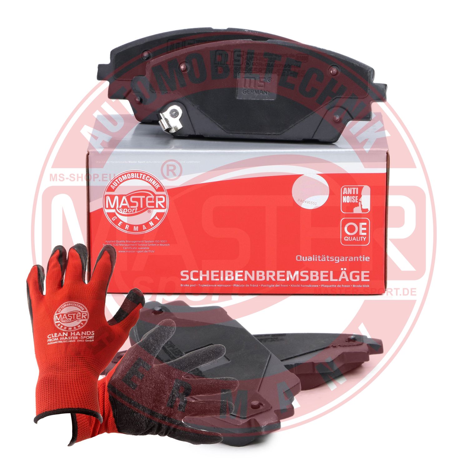 Brake Pad Set, disc brake (13046056582N-SET-MSP)