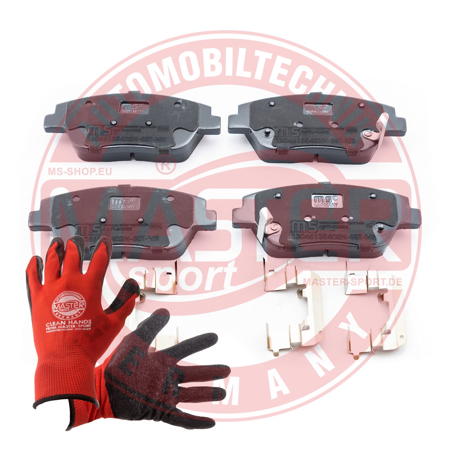 Brake Pad Set, disc brake (13046135402N-SET-MSP)