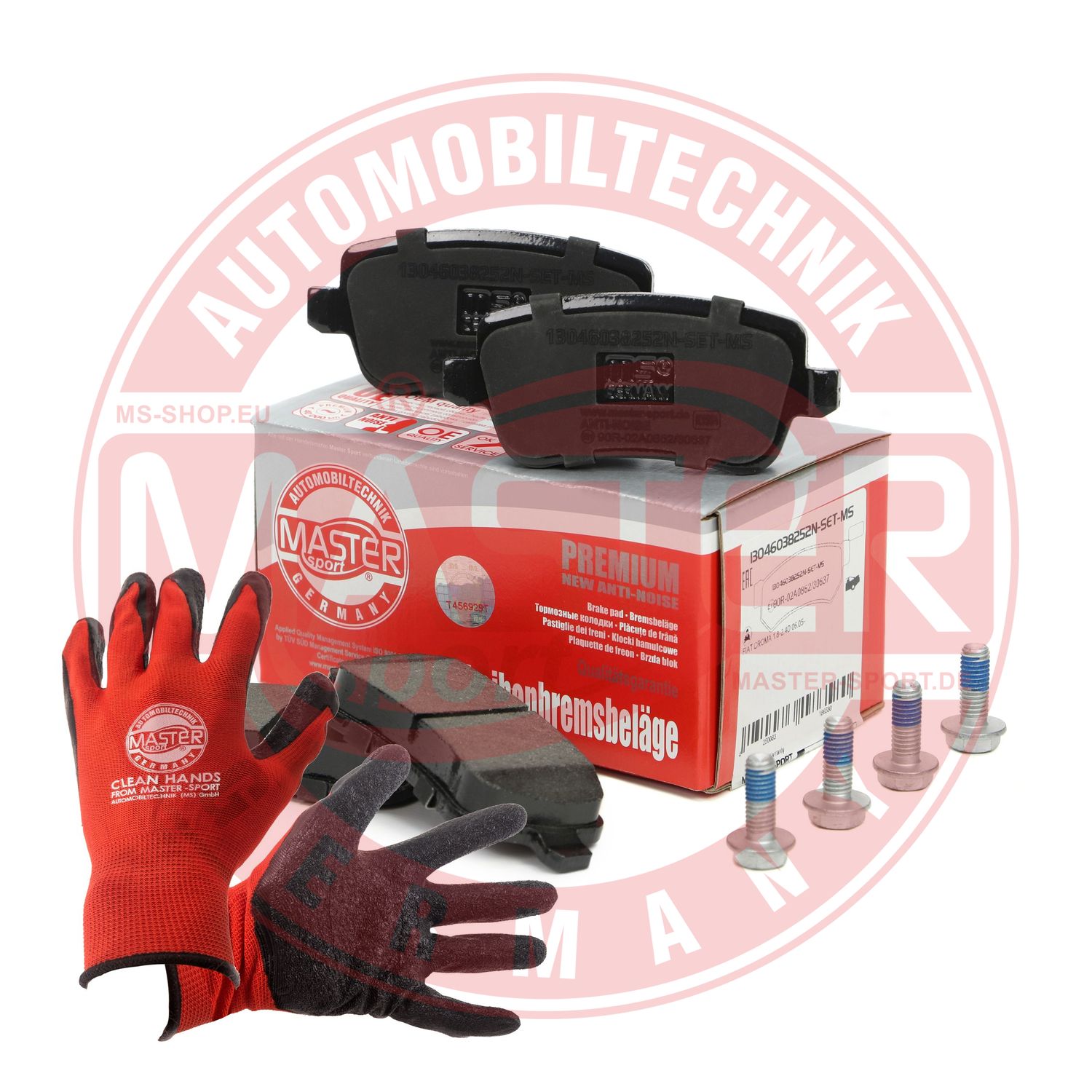 Brake Pad Set, disc brake (13046038252N-SET-MSP)
