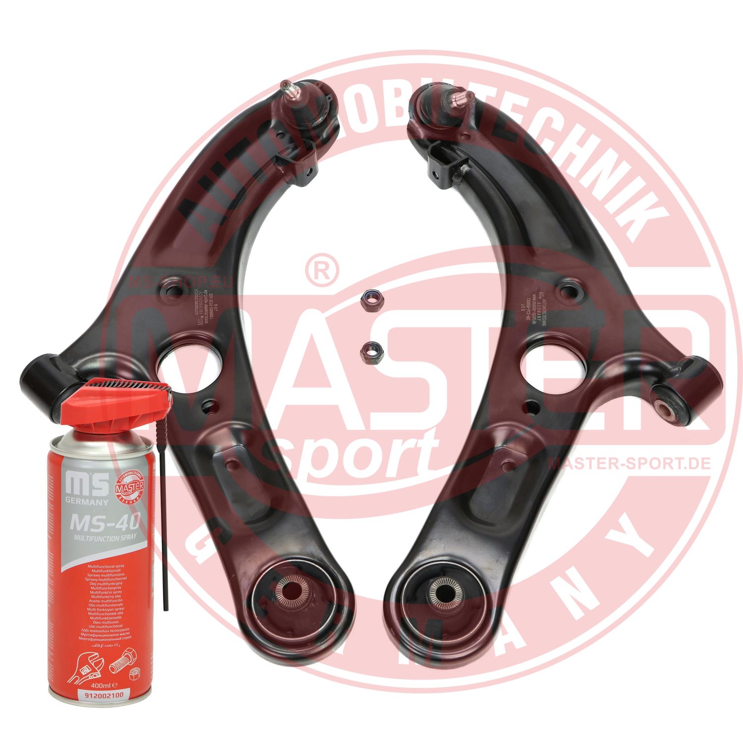 Control/Trailing Arm Kit, wheel suspension (36966/1-KIT-MSP)