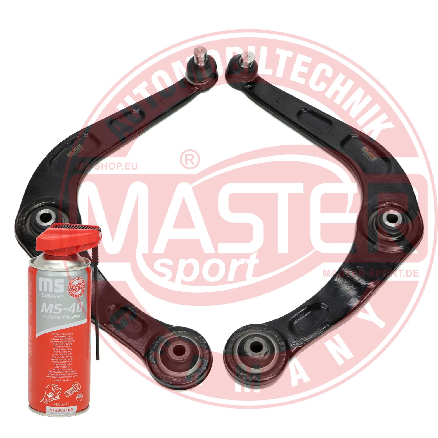 Control/Trailing Arm Kit, wheel suspension (37059/1-KIT-MSP)