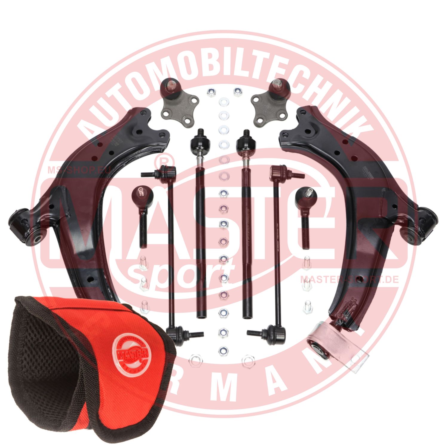 Control/Trailing Arm Kit, wheel suspension (37169/3-KIT-MSM)