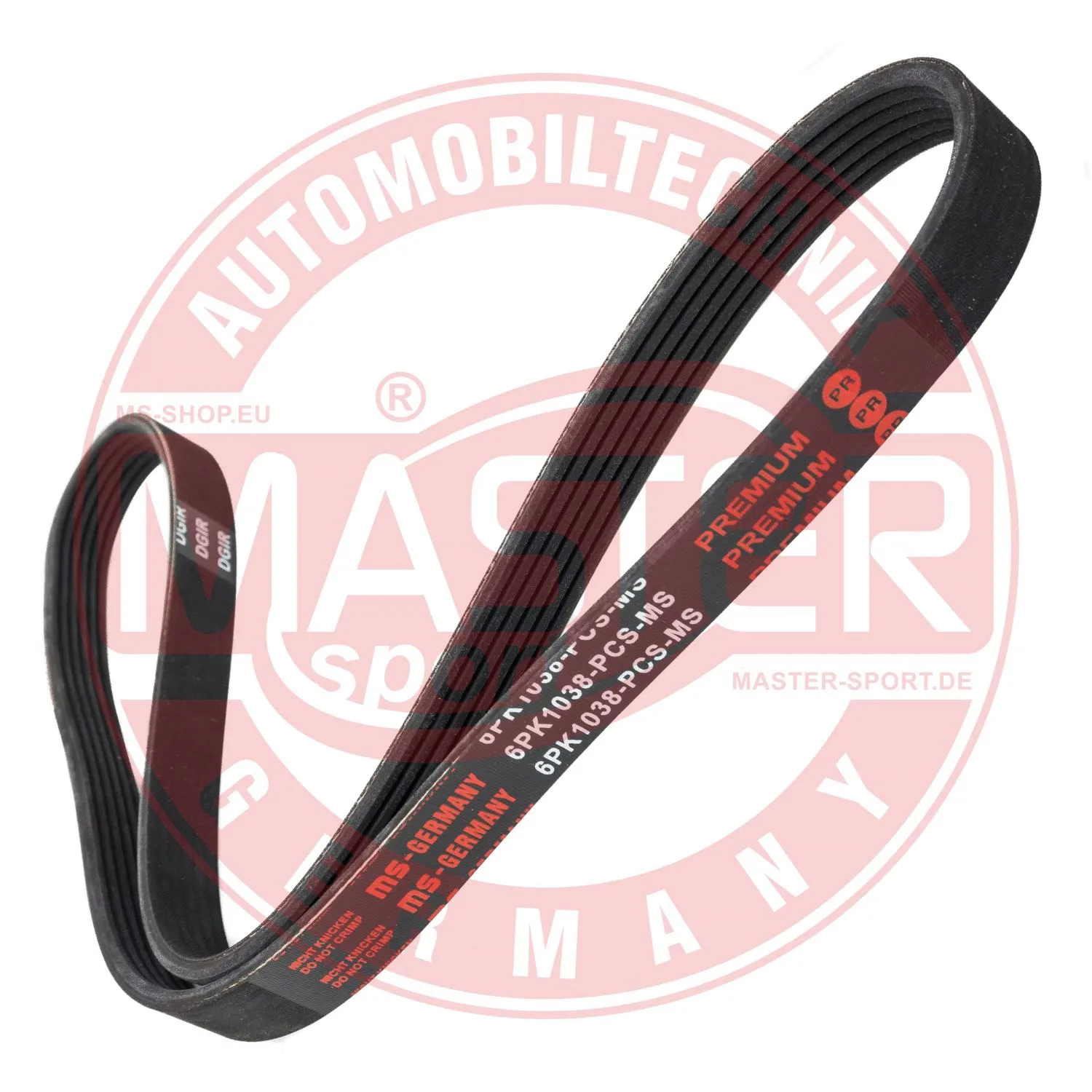 V-Ribbed Belt (6PK1038-PCS-MS)