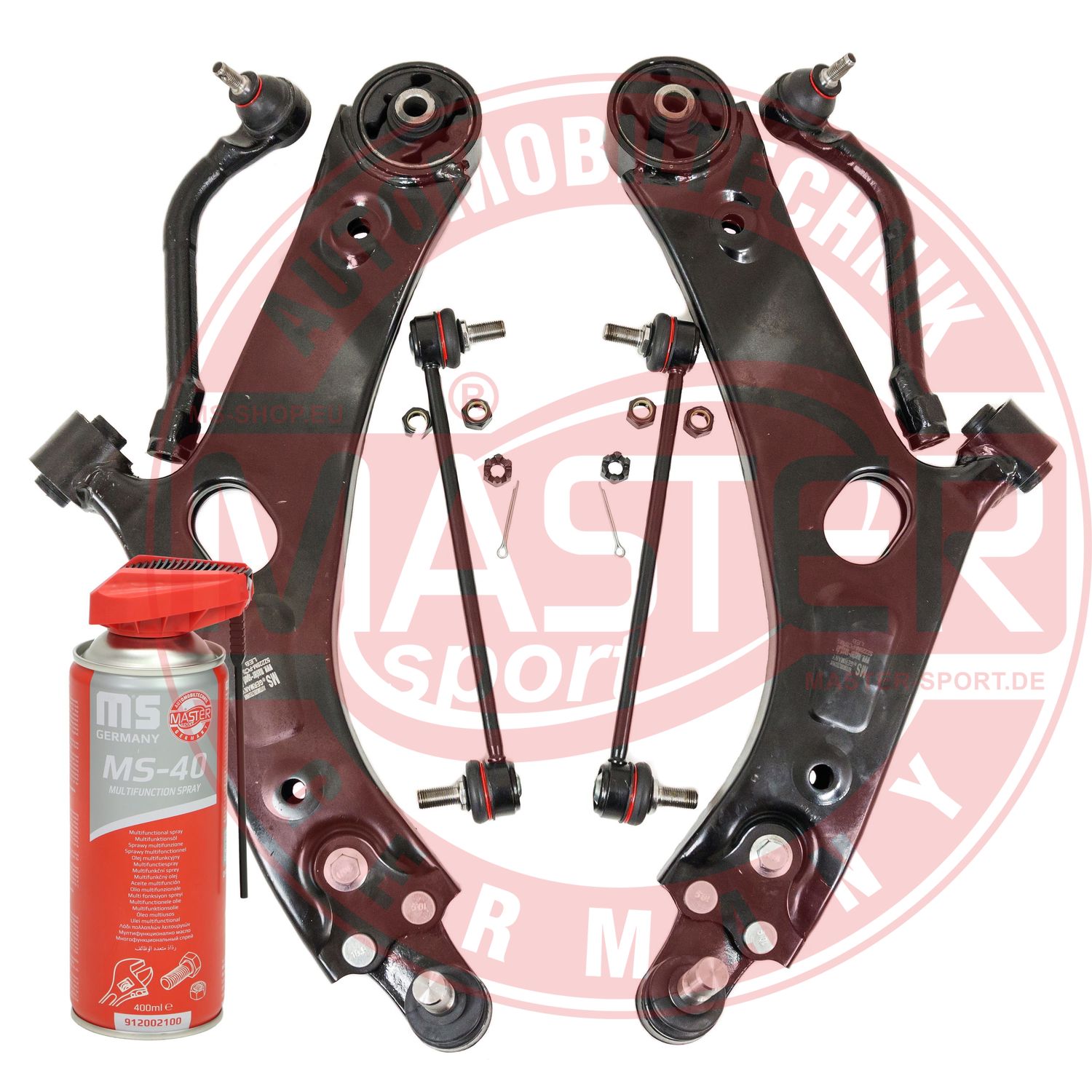 Control/Trailing Arm Kit, wheel suspension (36962-KIT-MSP)
