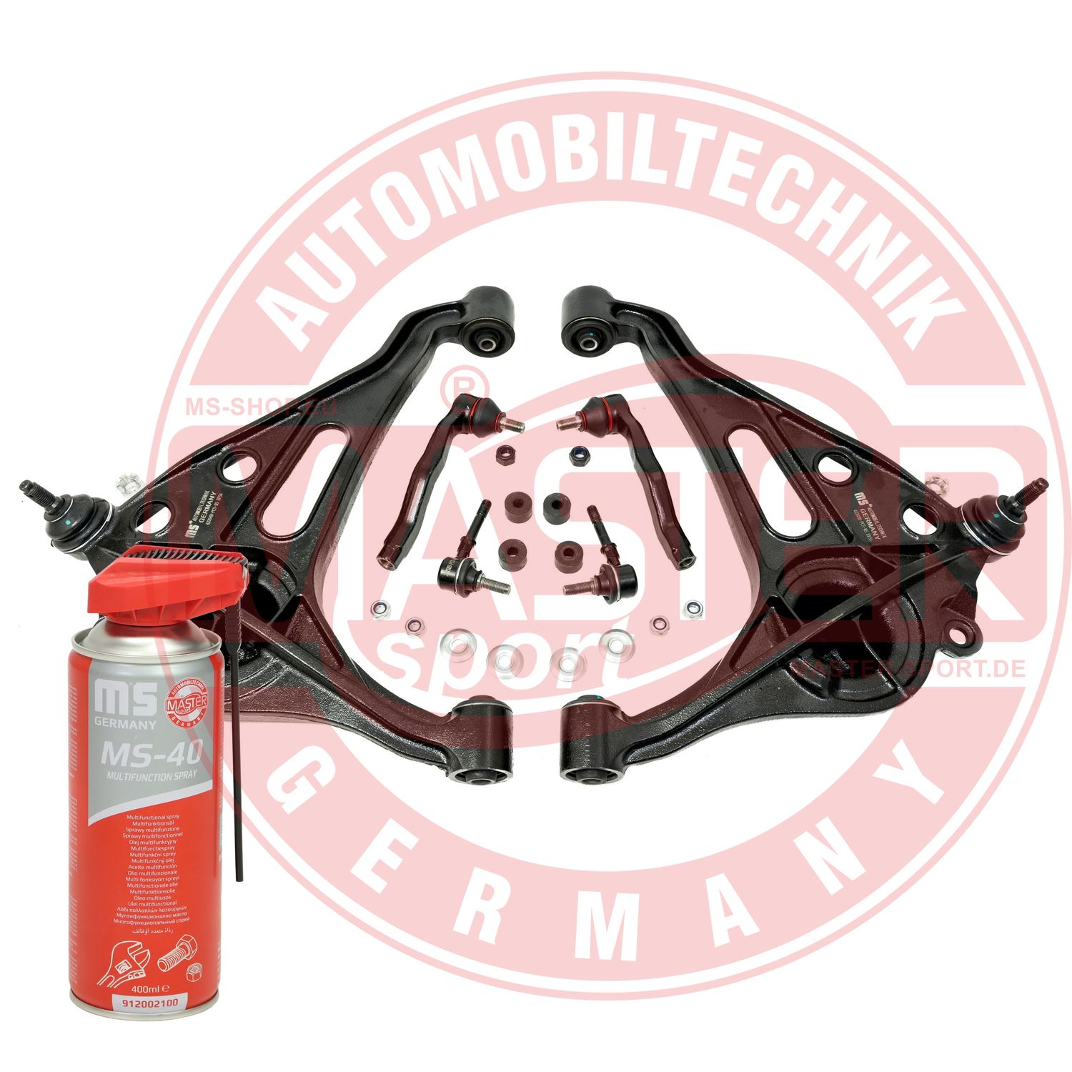 Control/Trailing Arm Kit, wheel suspension (36875-KIT-MSP)