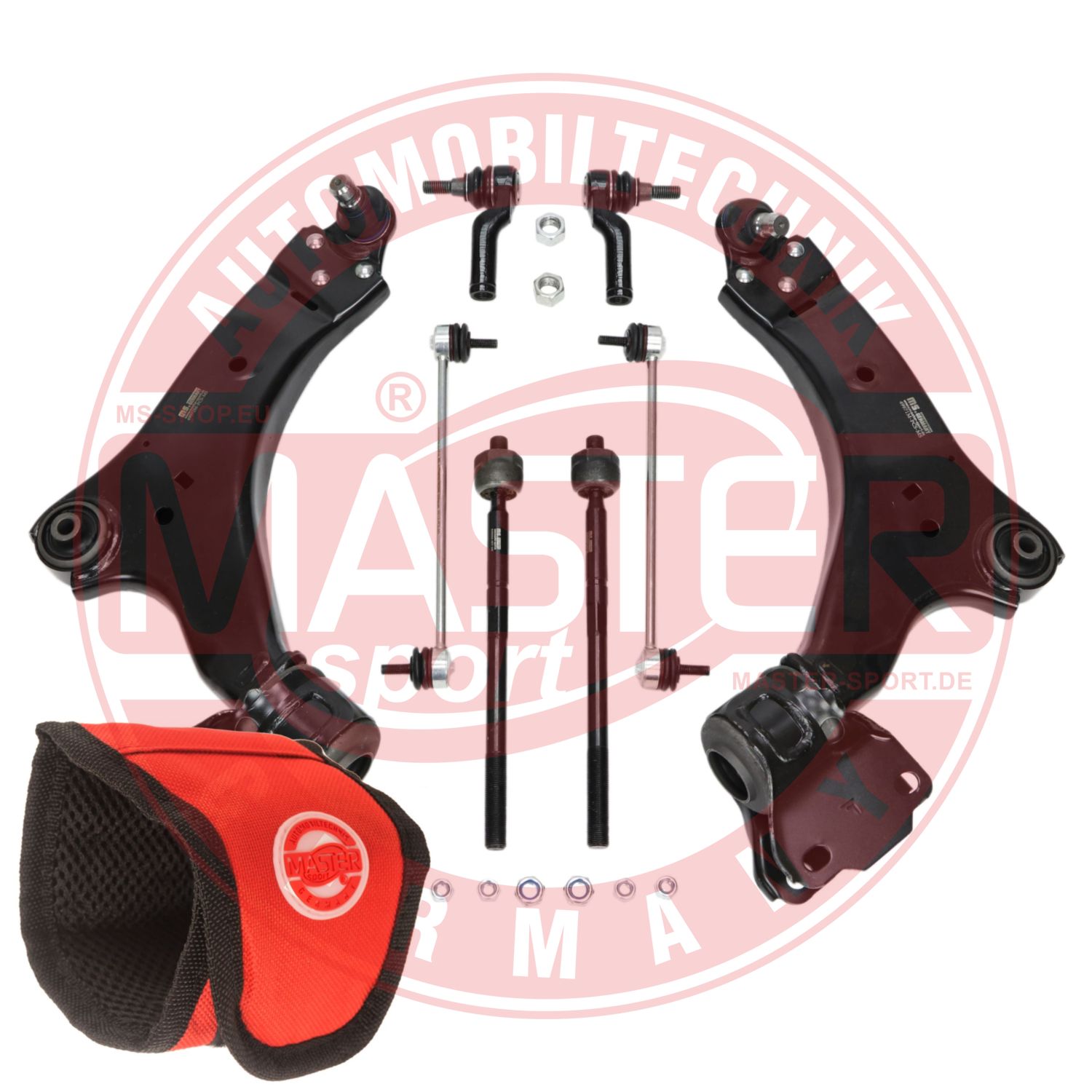 Control/Trailing Arm Kit, wheel suspension (37086-KIT-MSM)