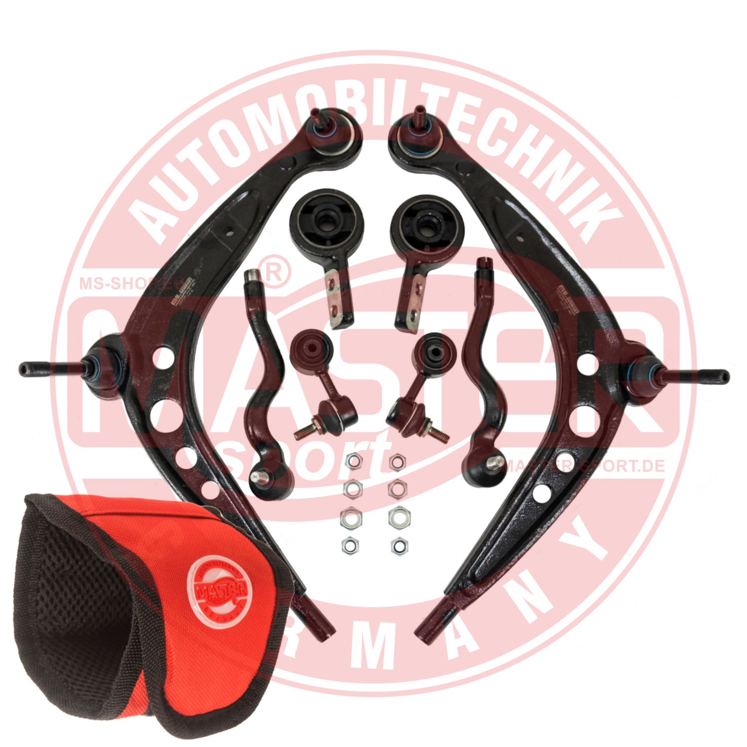 Control/Trailing Arm Kit, wheel suspension (36854-KIT-MSM)