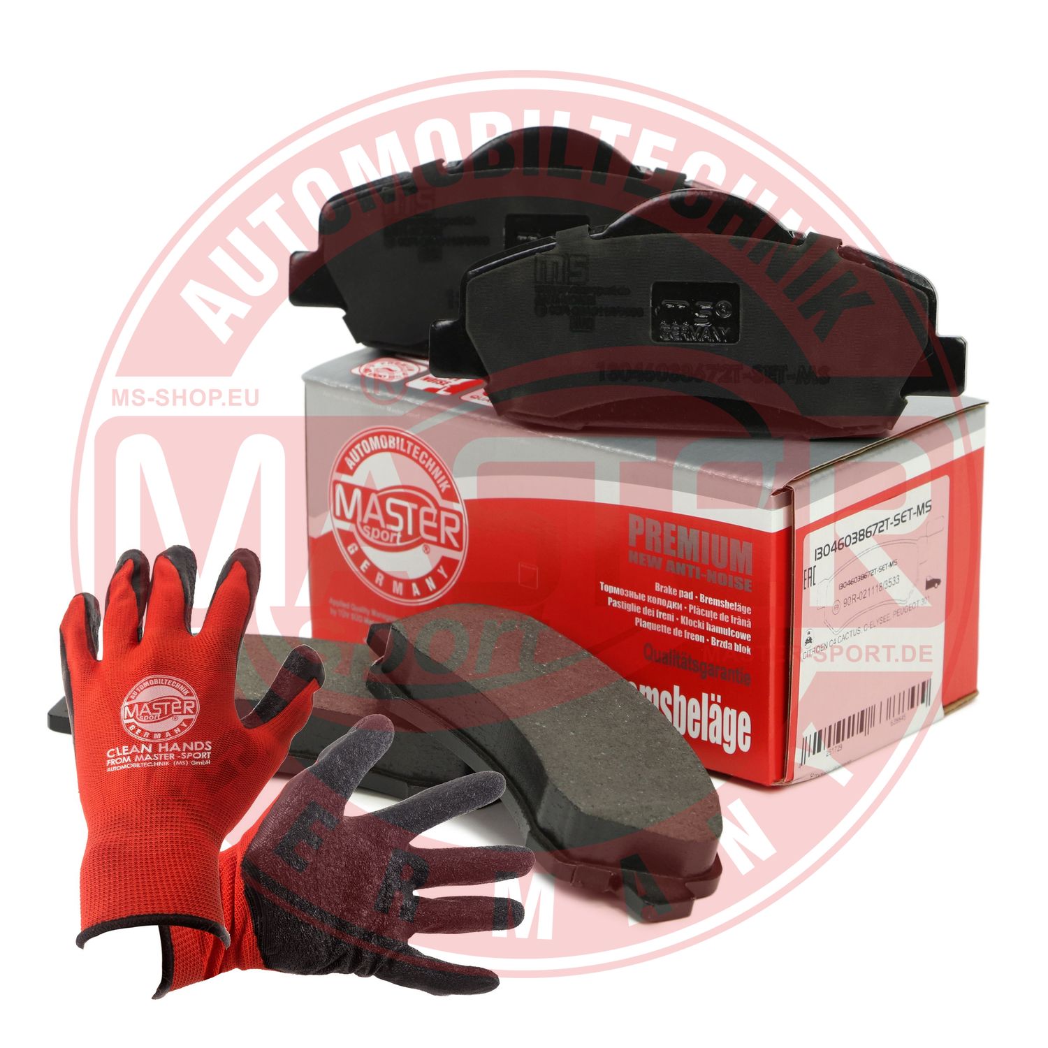 Brake Pad Set, disc brake (13046038672T-SET-MSP)