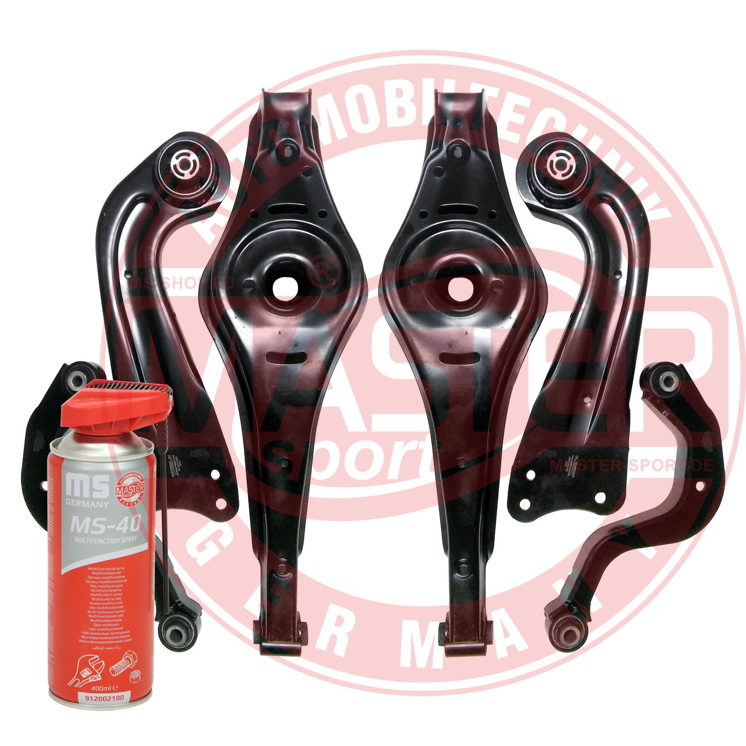 Control/Trailing Arm Kit, wheel suspension (36988/1-KIT-MSP)
