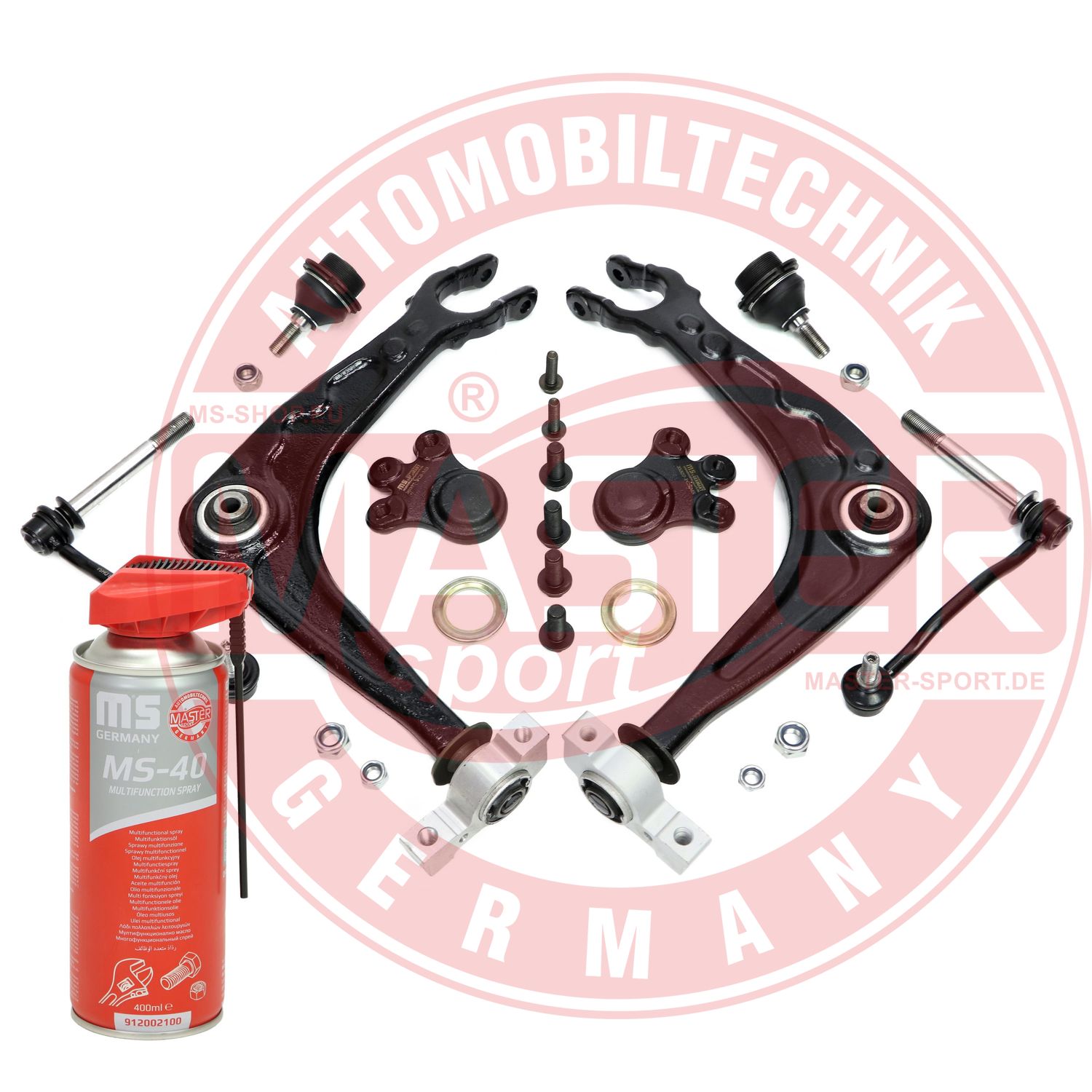 Control/Trailing Arm Kit, wheel suspension (36926-KIT-MSP)