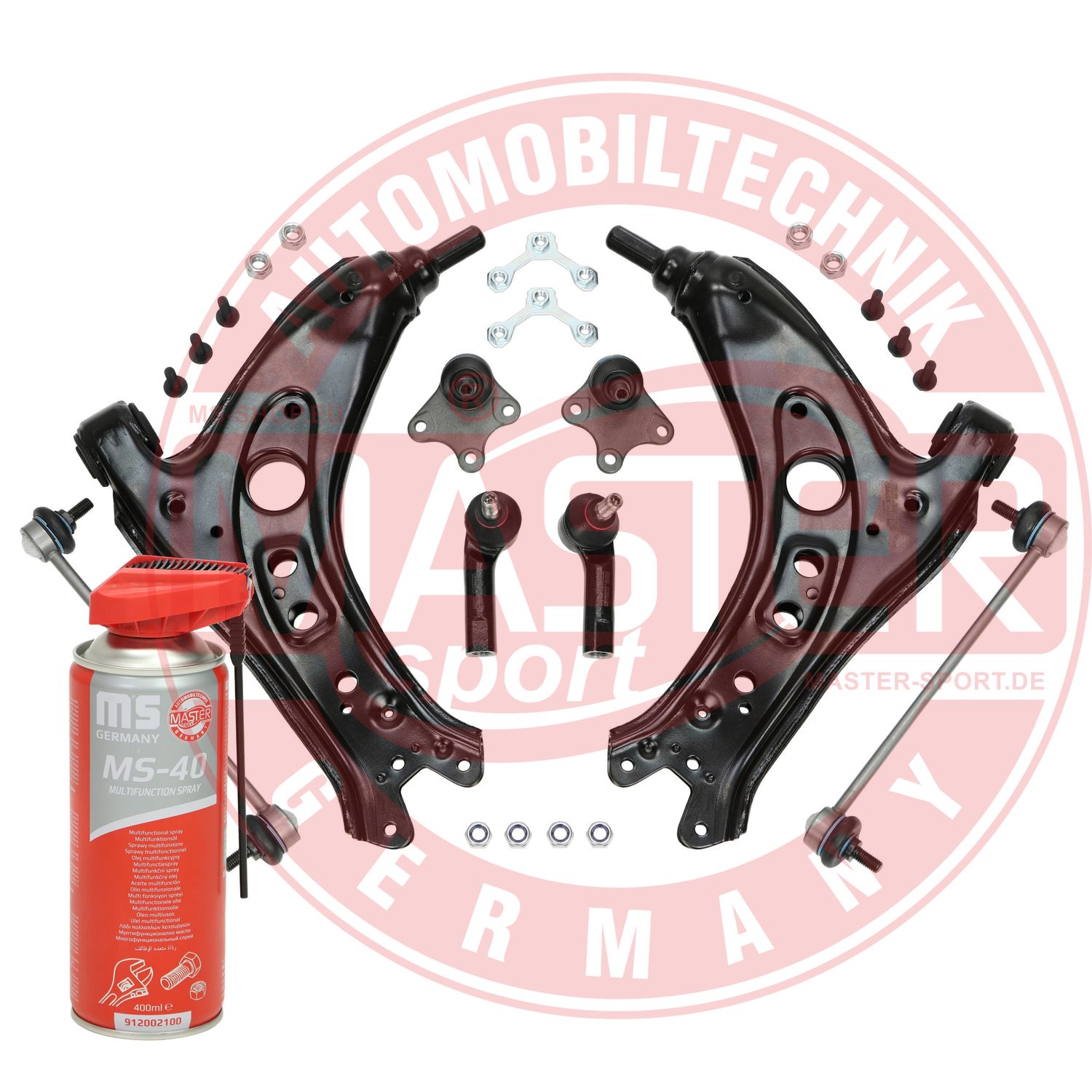 Control/Trailing Arm Kit, wheel suspension (36808-SET-MSP)