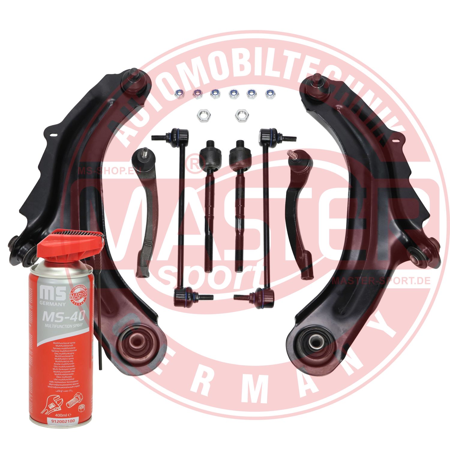 Control/Trailing Arm Kit, wheel suspension (37157/3-KIT-MSP)