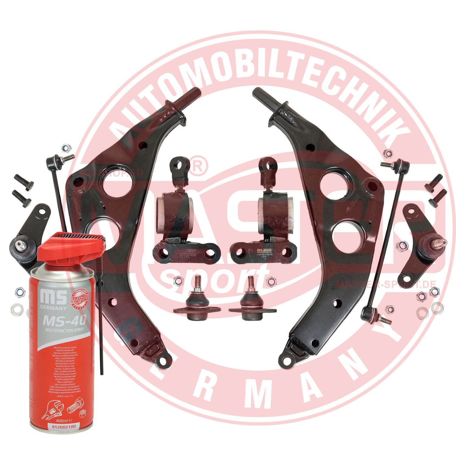 Control/Trailing Arm Kit, wheel suspension (36949/2-KIT-MSP)