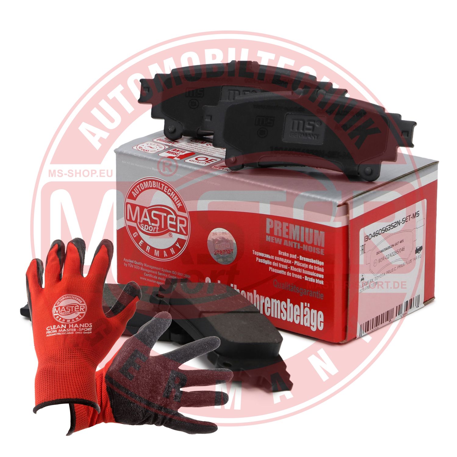 Brake Pad Set, disc brake (13046056352N-SET-MSP)