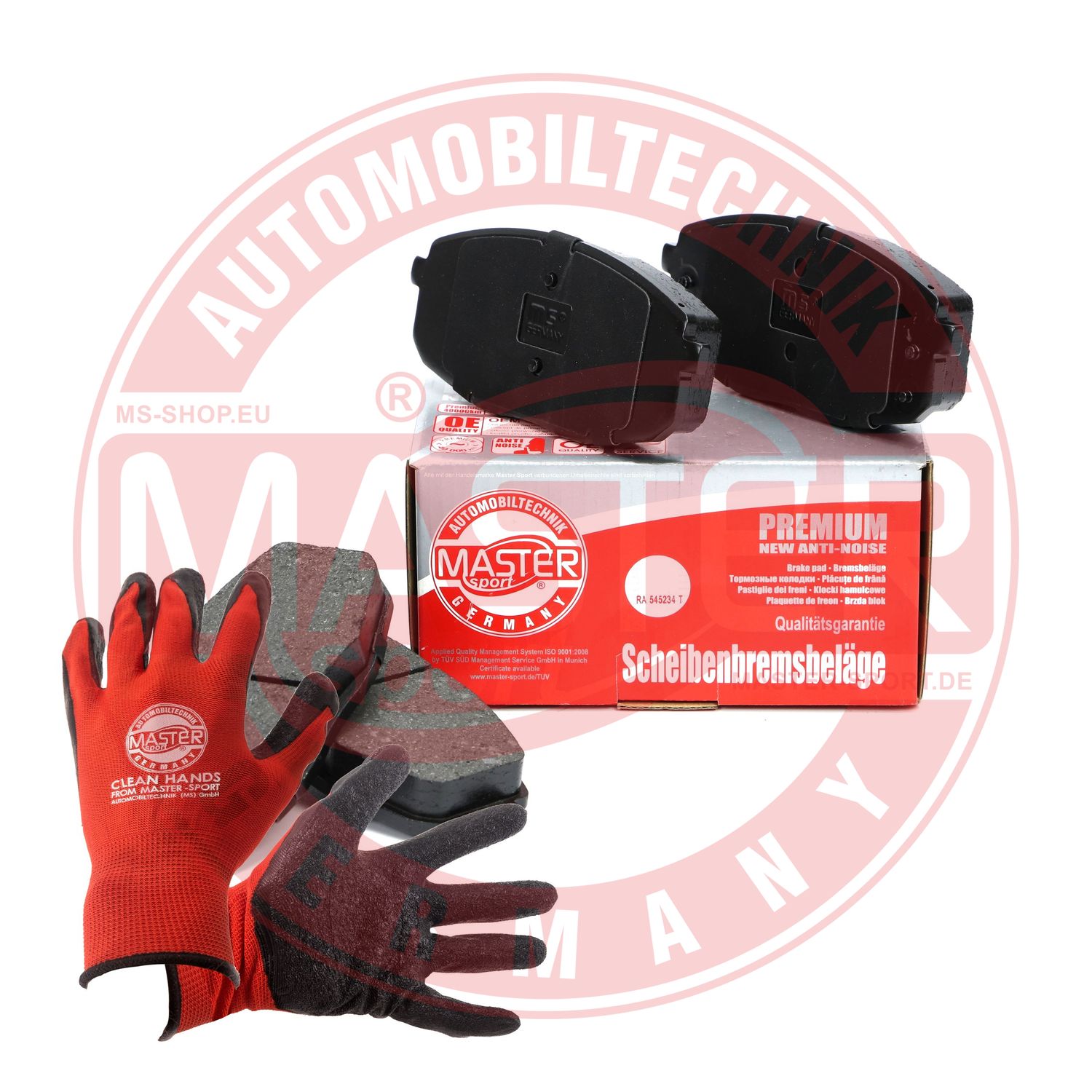 Brake Pad Set, disc brake (13046057422N-SET-MSP)