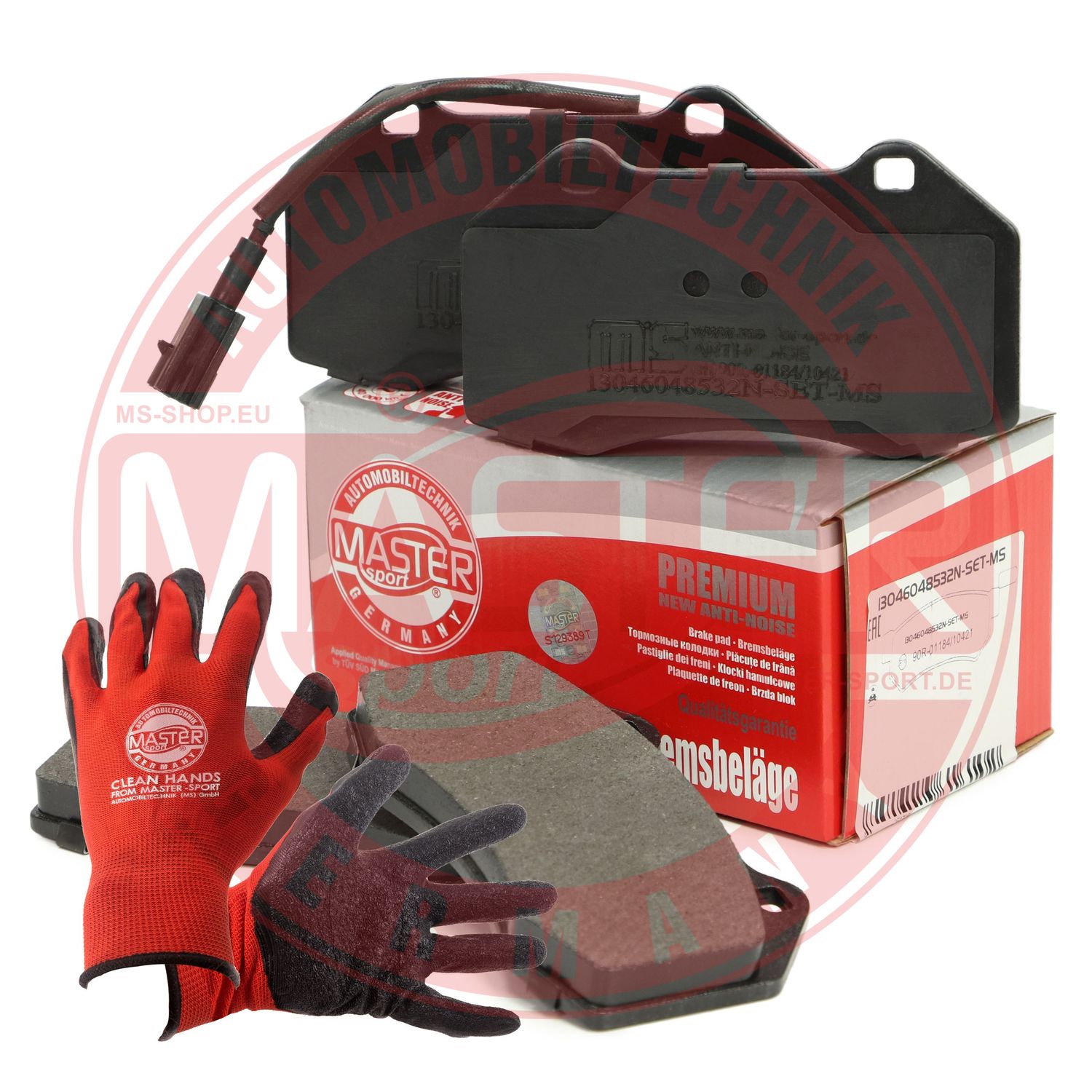 Brake Pad Set, disc brake (13046048532N-SET-MSP)