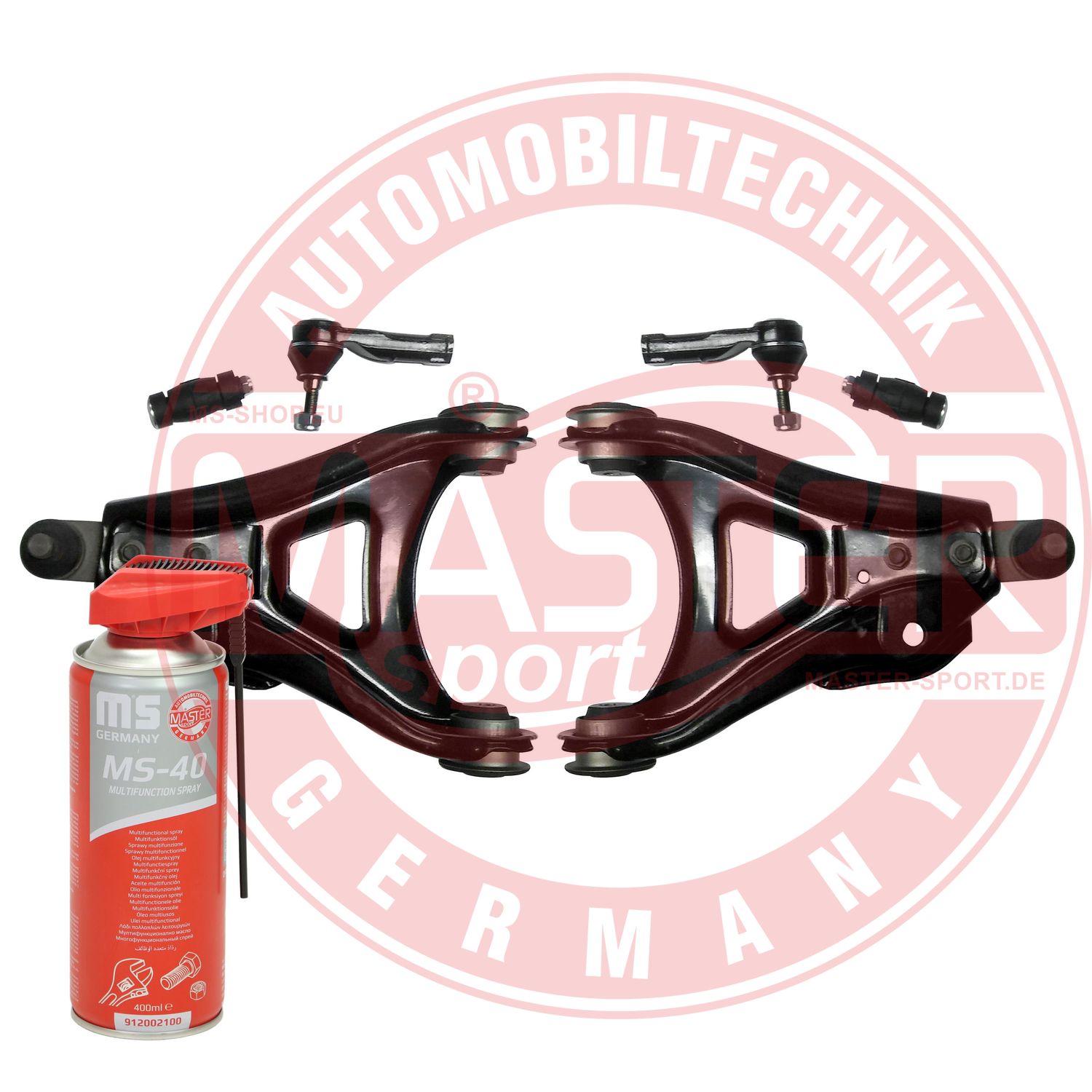 Control/Trailing Arm Kit, wheel suspension (36923-KIT-MSP)