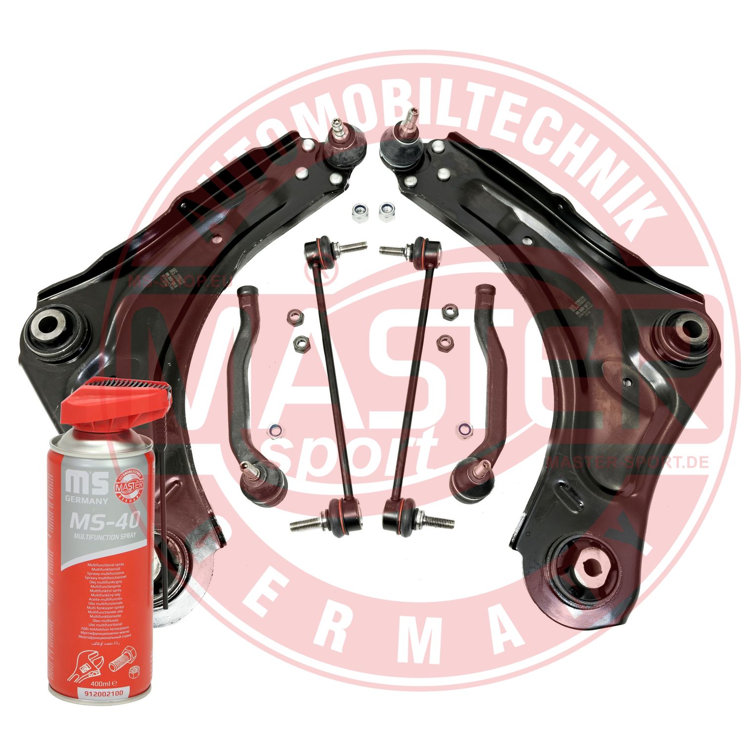 Control/Trailing Arm Kit, wheel suspension (36915-KIT-MSP)