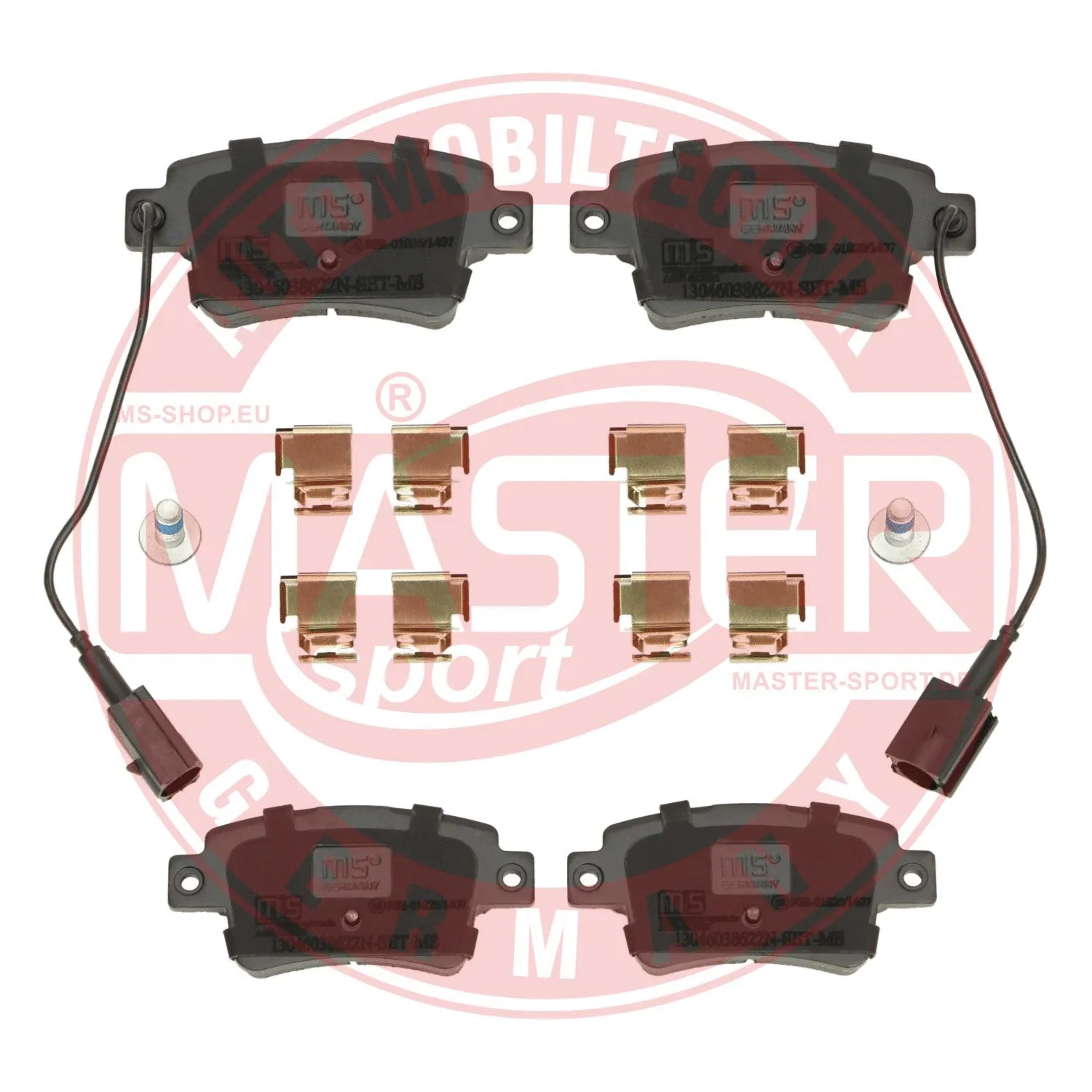 Brake Pad Set, disc brake (13046038622N-SET-MS)