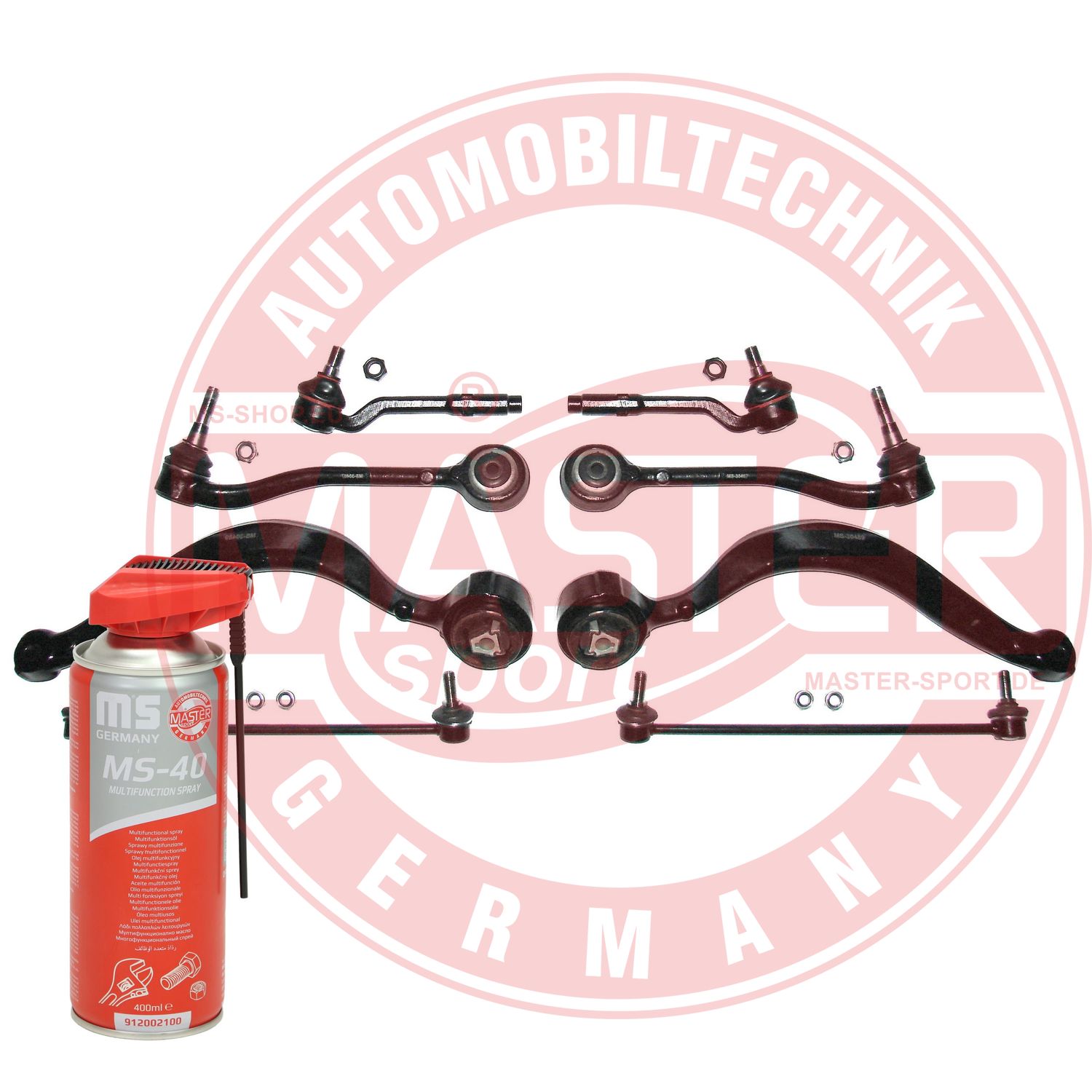 Control/Trailing Arm Kit, wheel suspension (36804-SET-MSP)