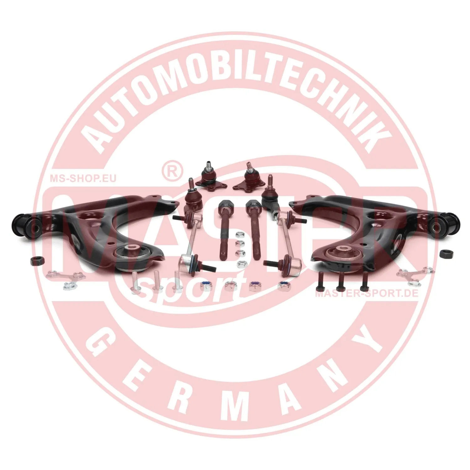 Control/Trailing Arm Kit, wheel suspension (37166/3-KIT-MS)