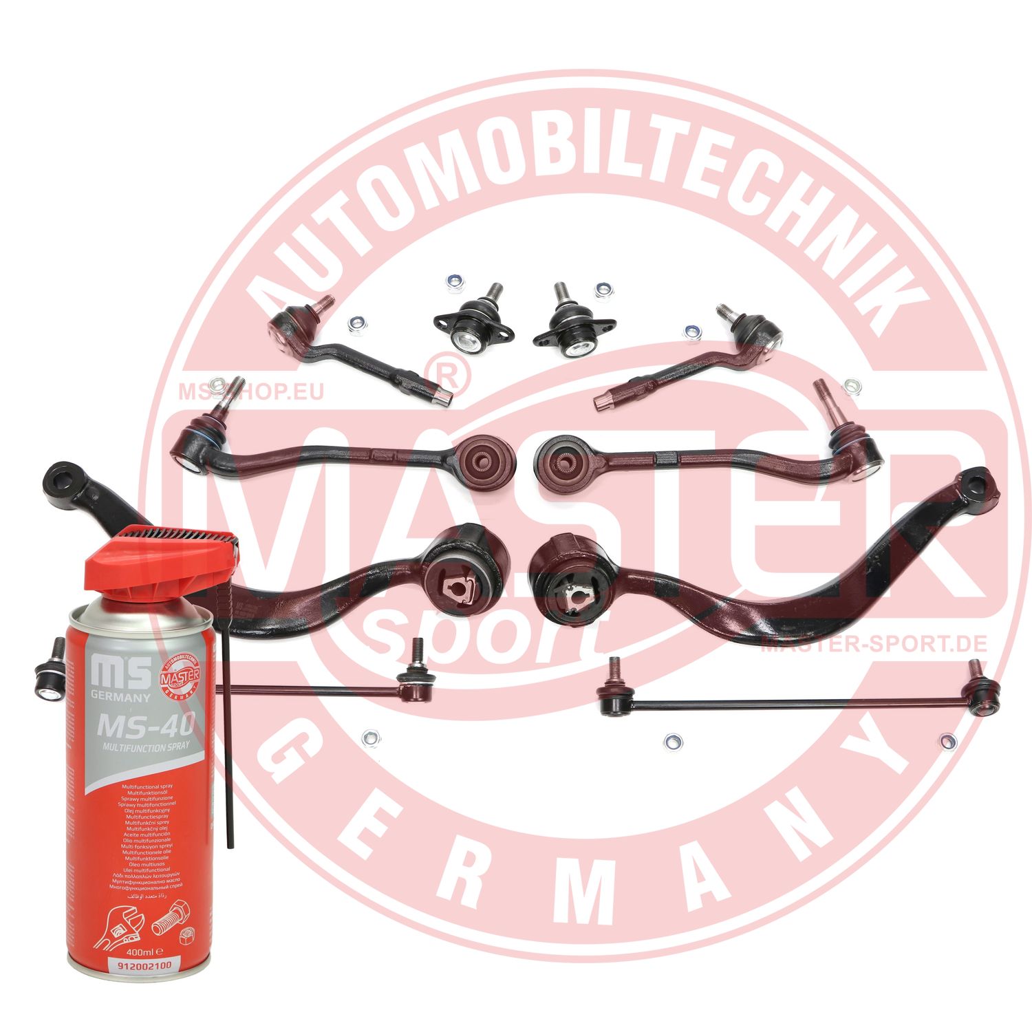 Control/Trailing Arm Kit, wheel suspension (36830-SET-MSP)
