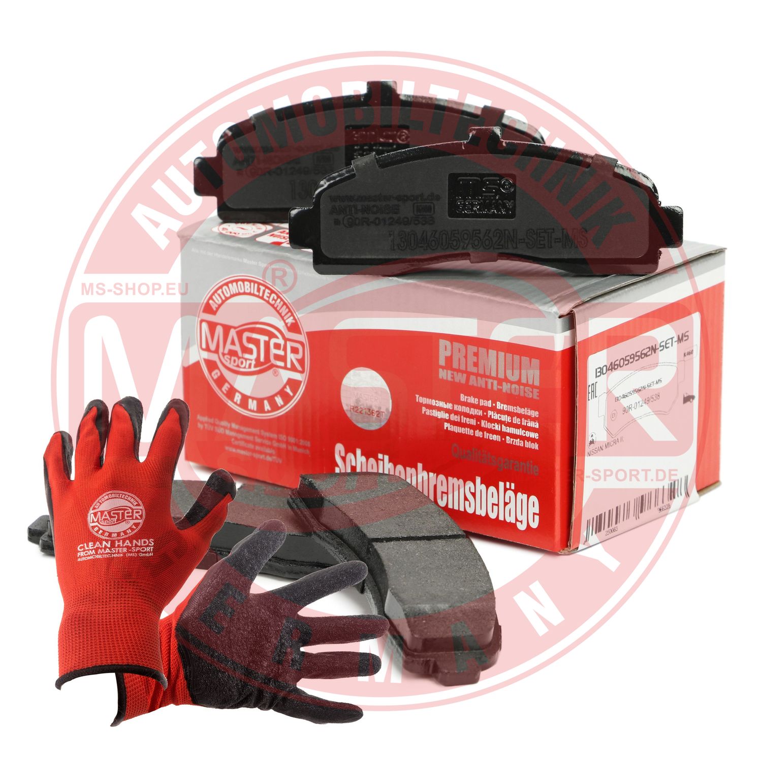 Brake Pad Set, disc brake (13046059562N-SET-MSP)
