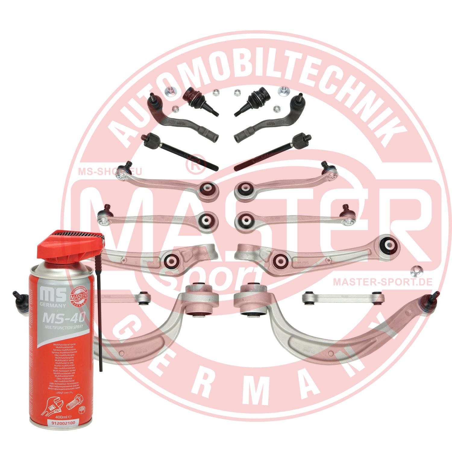 Control/Trailing Arm Kit, wheel suspension (36831/1-SET-MSP)