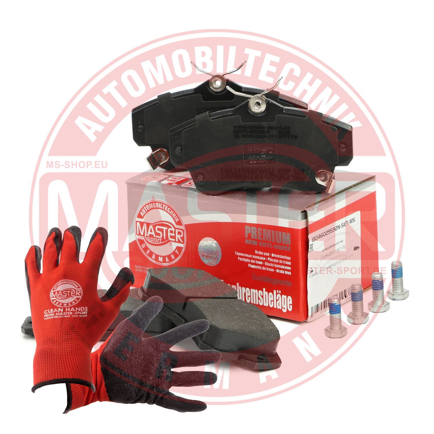 Brake Pad Set, disc brake (13046029592N-SET-MSP)
