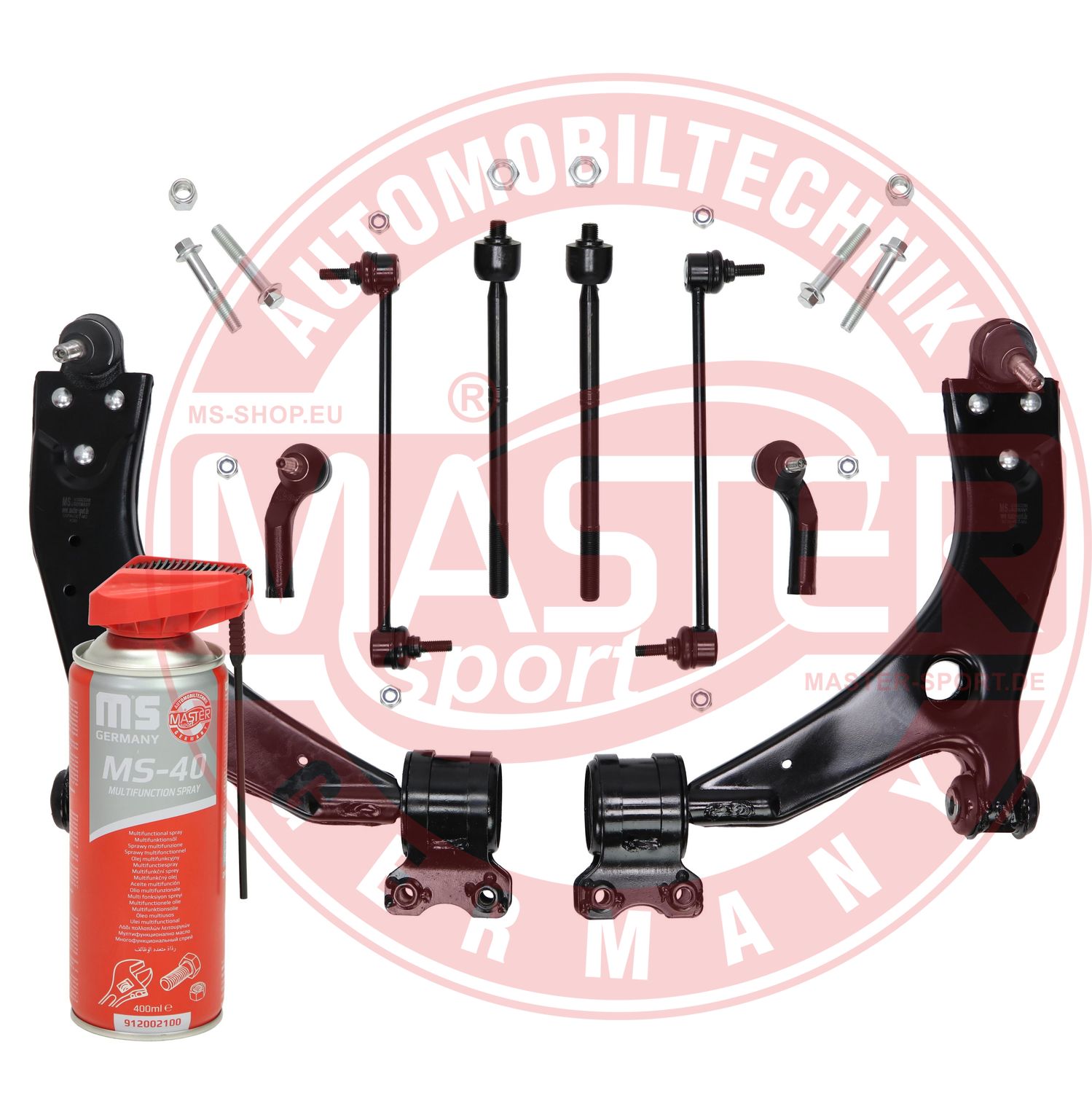 Control/Trailing Arm Kit, wheel suspension (36895/2-KIT-MSP)
