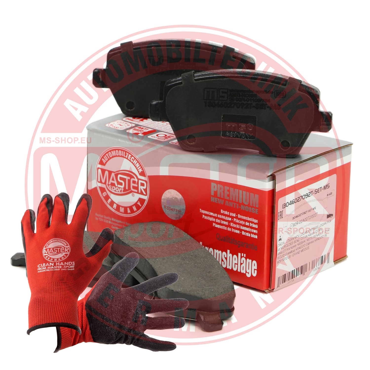 Brake Pad Set, disc brake (13046027092T-SET-MSP)