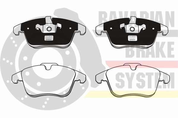 Brake Pad Set, disc brake (K6072282)