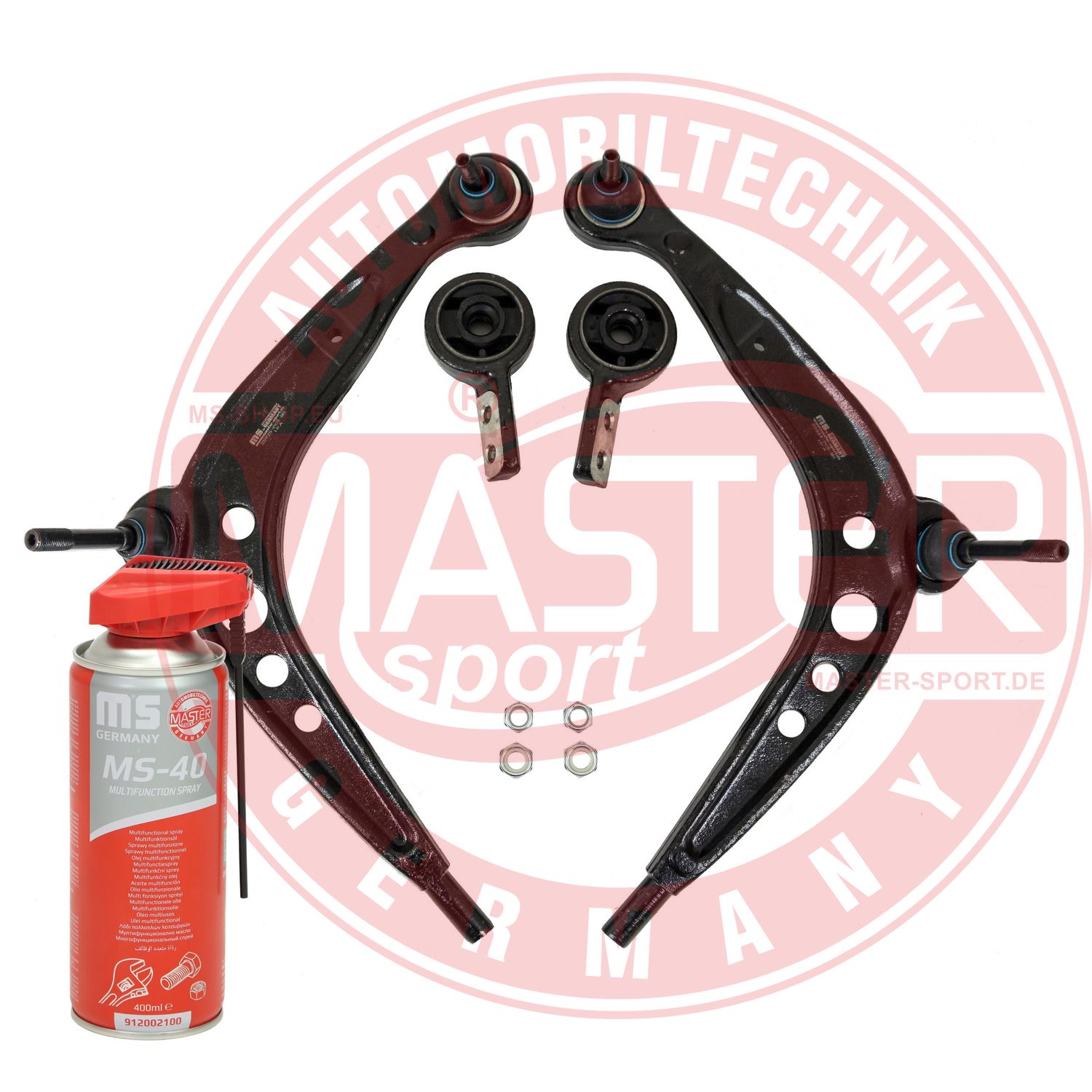 Control/Trailing Arm Kit, wheel suspension (36854/3-KIT-MSP)