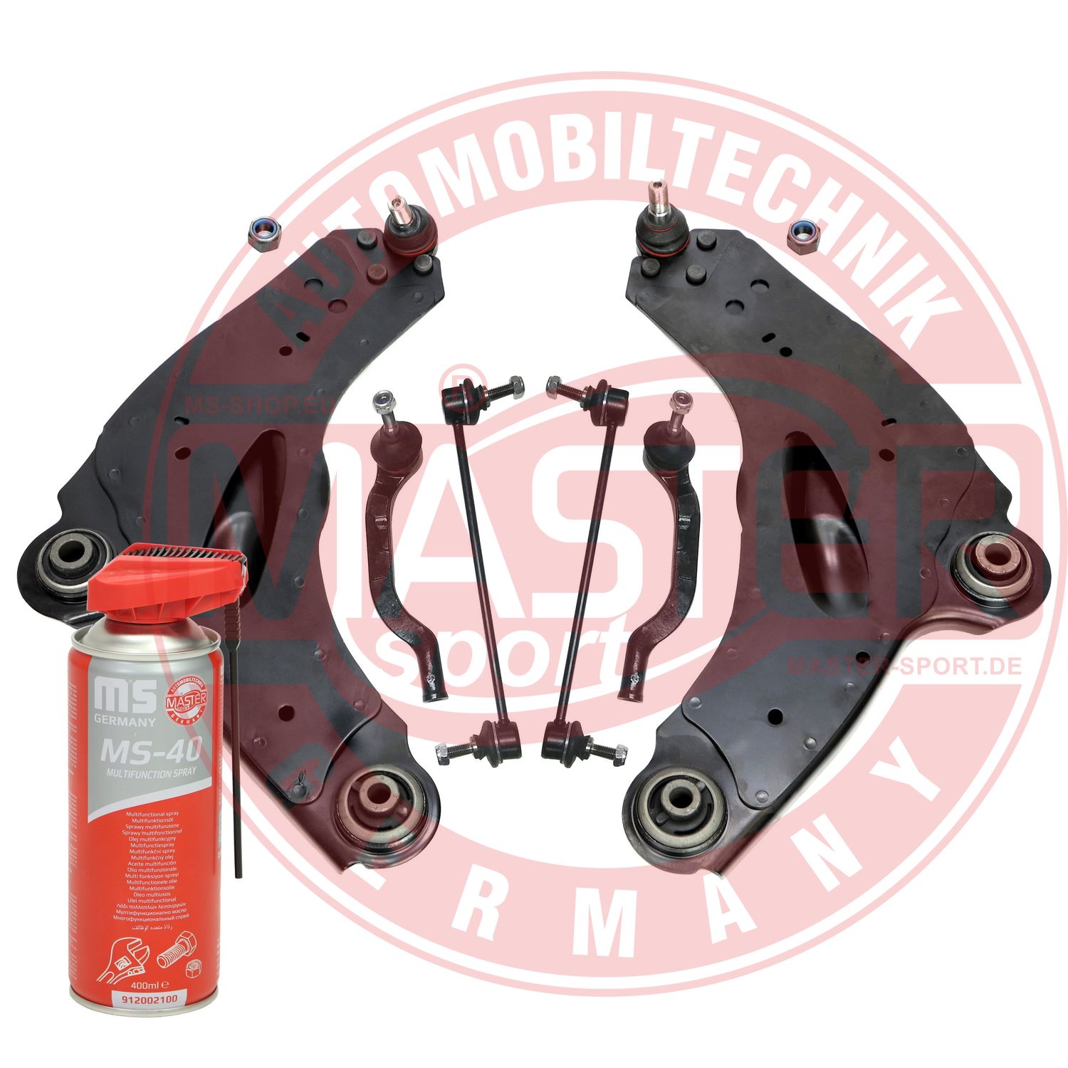 Control/Trailing Arm Kit, wheel suspension (36913-KIT-MSP)