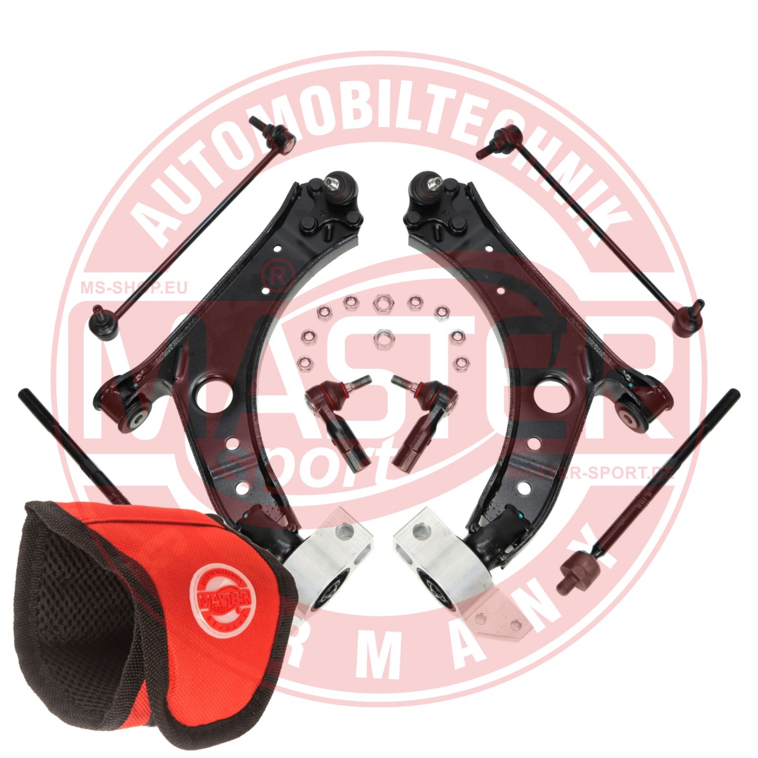 Control/Trailing Arm Kit, wheel suspension (36865/2-KIT-MSM)