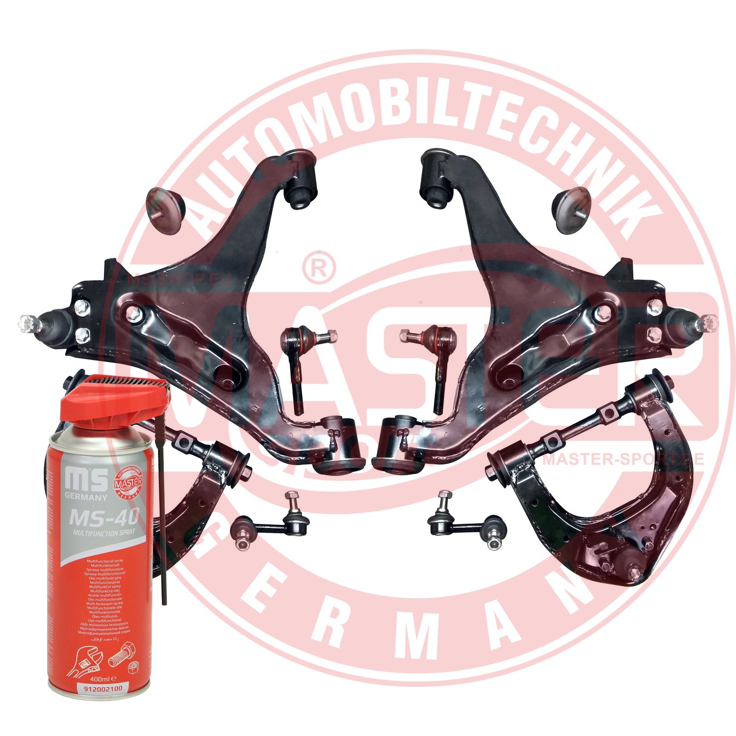 Control/Trailing Arm Kit, wheel suspension (36943-KIT-MSP)