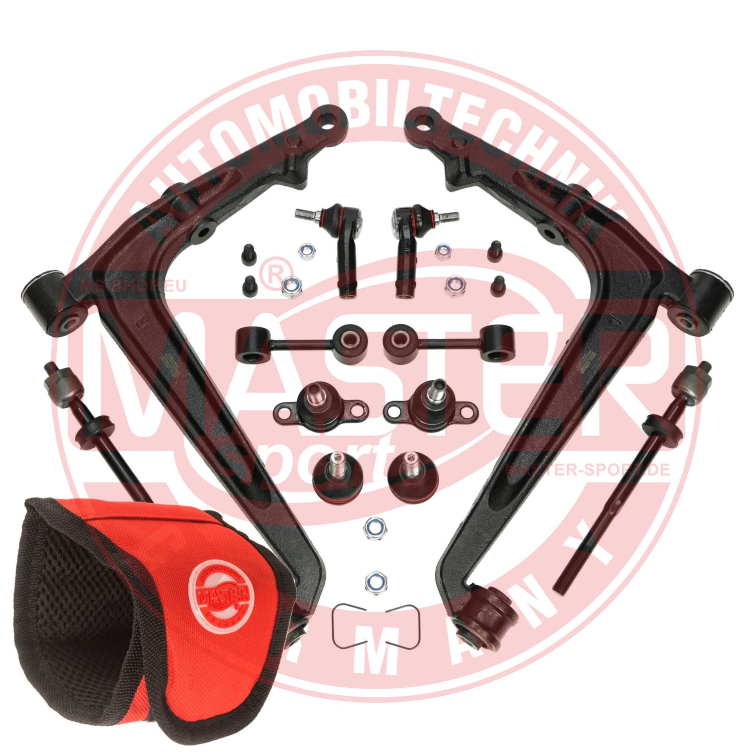 Control/Trailing Arm Kit, wheel suspension (37048/1-KIT-MSM)