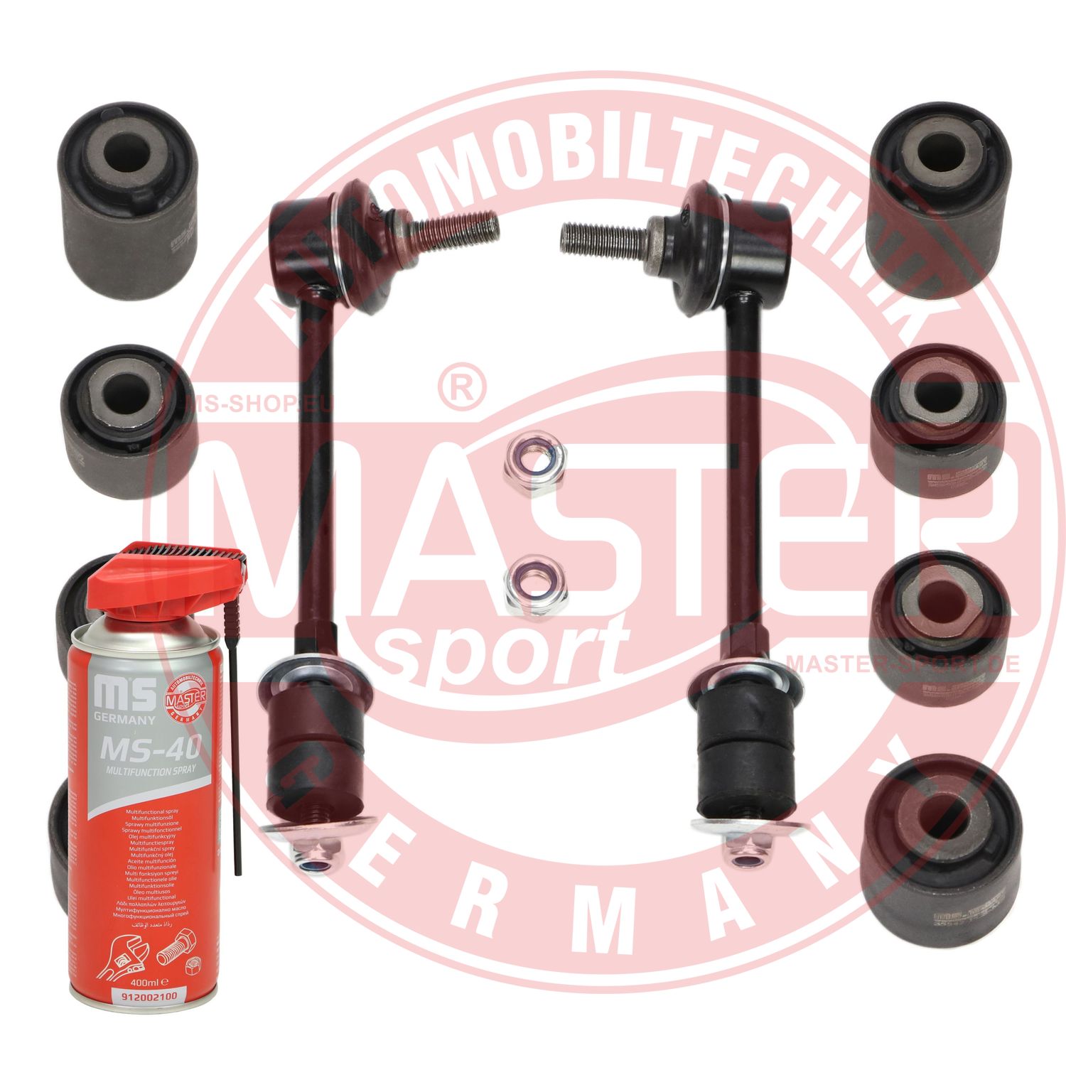 Control/Trailing Arm Kit, wheel suspension (37138-KIT-MSP)