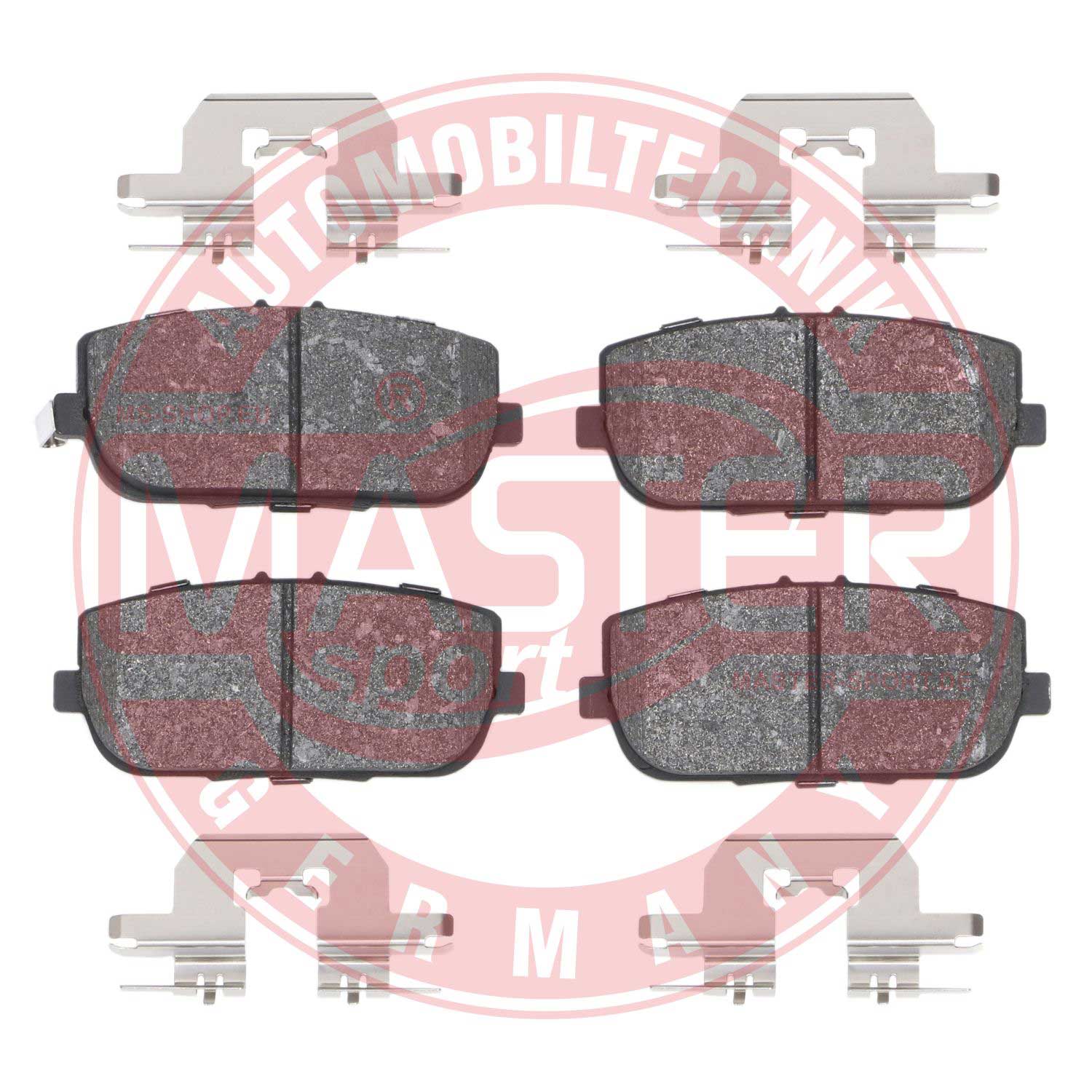 Brake Pad Set, disc brake (13046057622N-SET-MS)