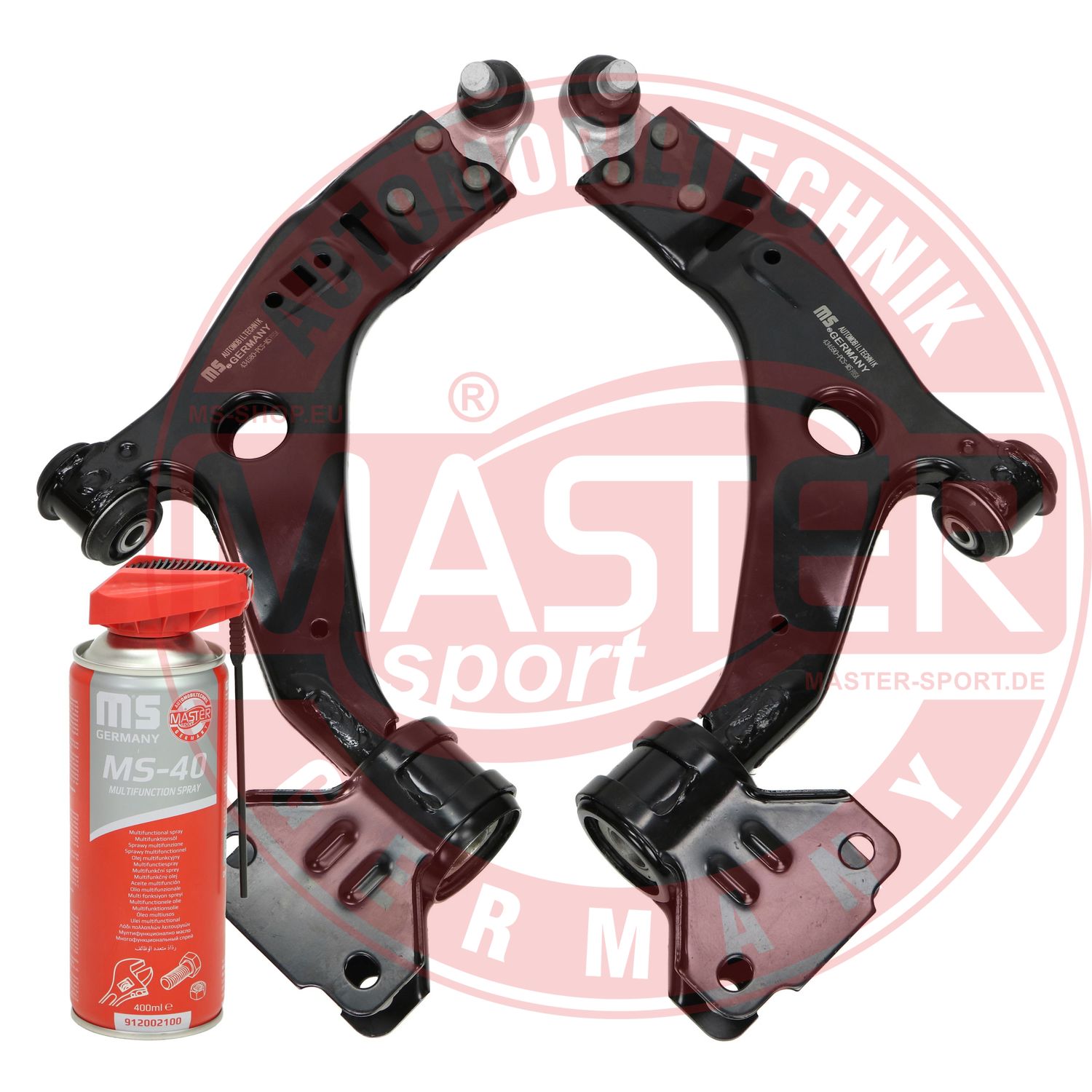 Control/Trailing Arm Kit, wheel suspension (36973/1-KIT-MSP)
