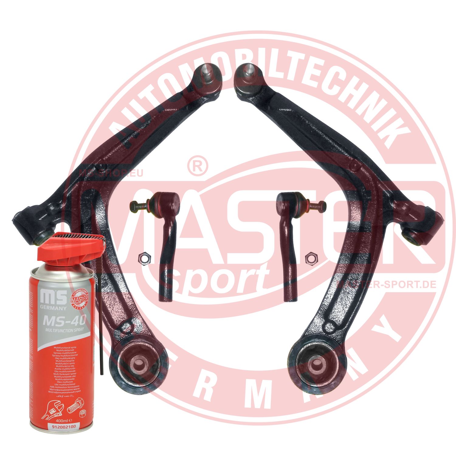Control/Trailing Arm Kit, wheel suspension (36971/3-KIT-MSP)