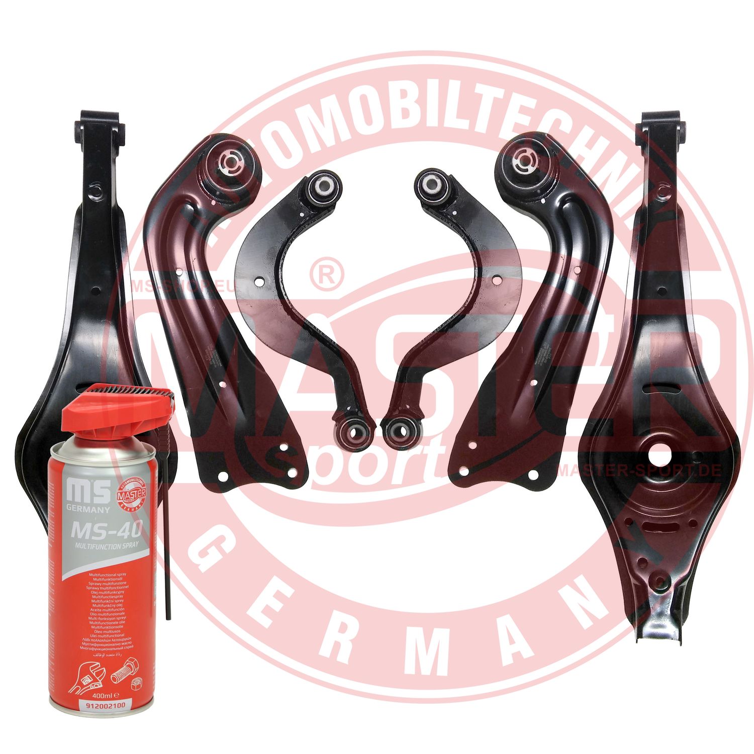 Control/Trailing Arm Kit, wheel suspension (36988/2-KIT-MSP)