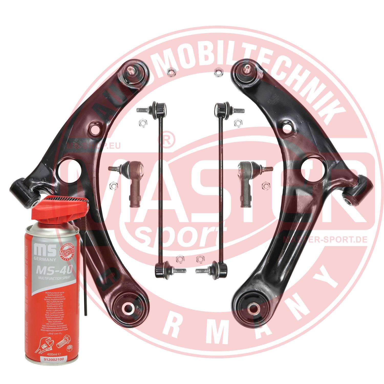 Control/Trailing Arm Kit, wheel suspension (36947-KIT-MSP)