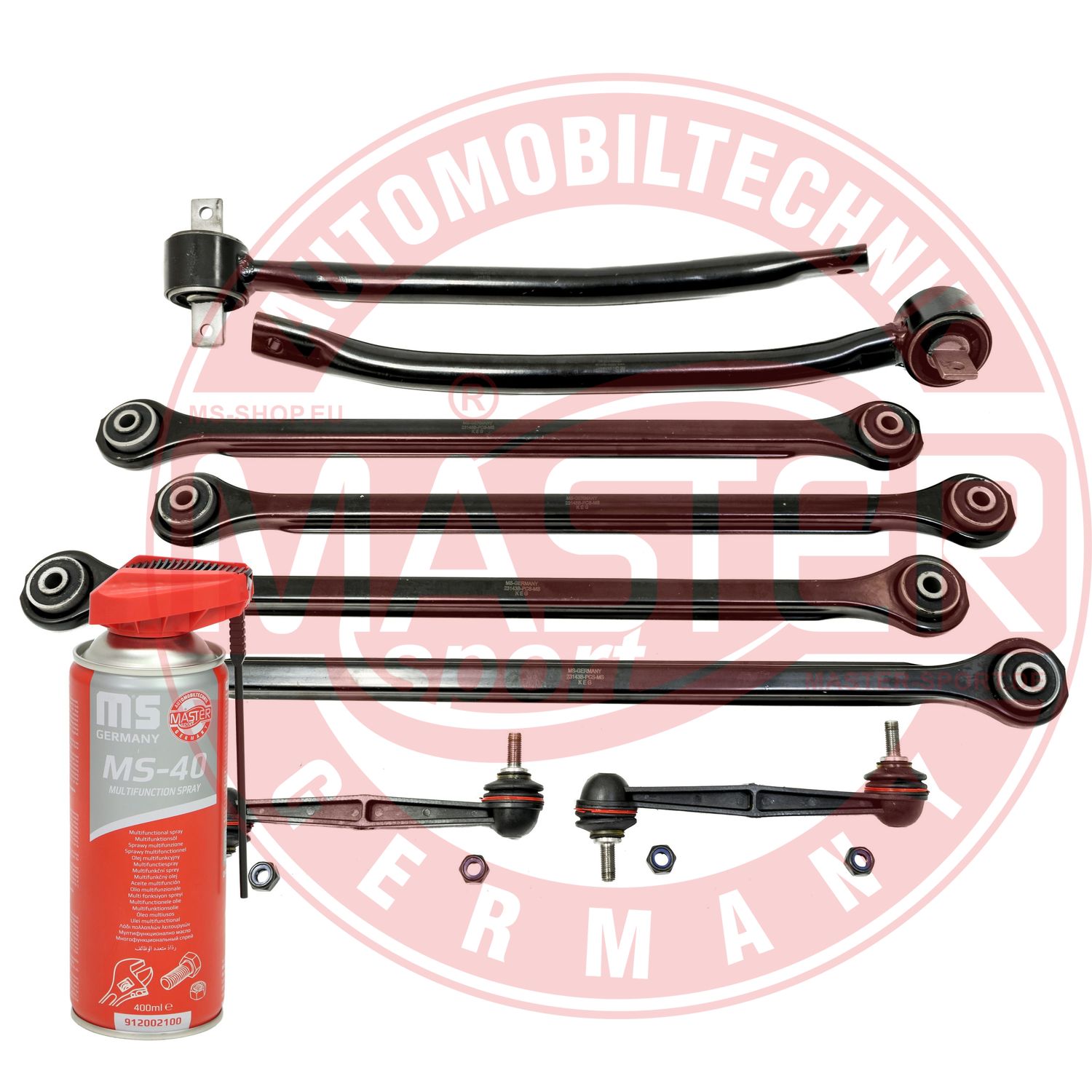 Control/Trailing Arm Kit, wheel suspension (36836-KIT-MSP)