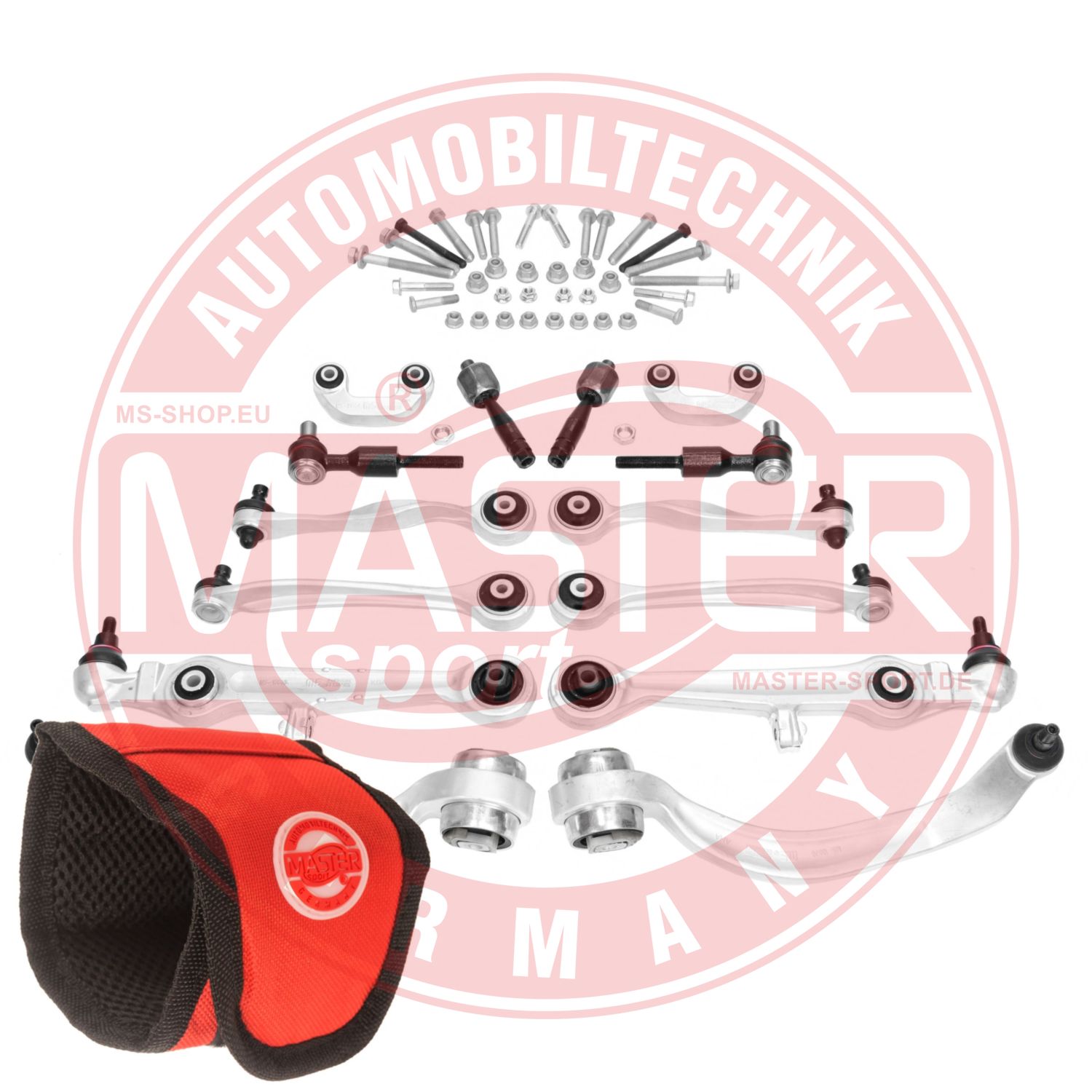Control/Trailing Arm Kit, wheel suspension (36790/4-SET-MSM)